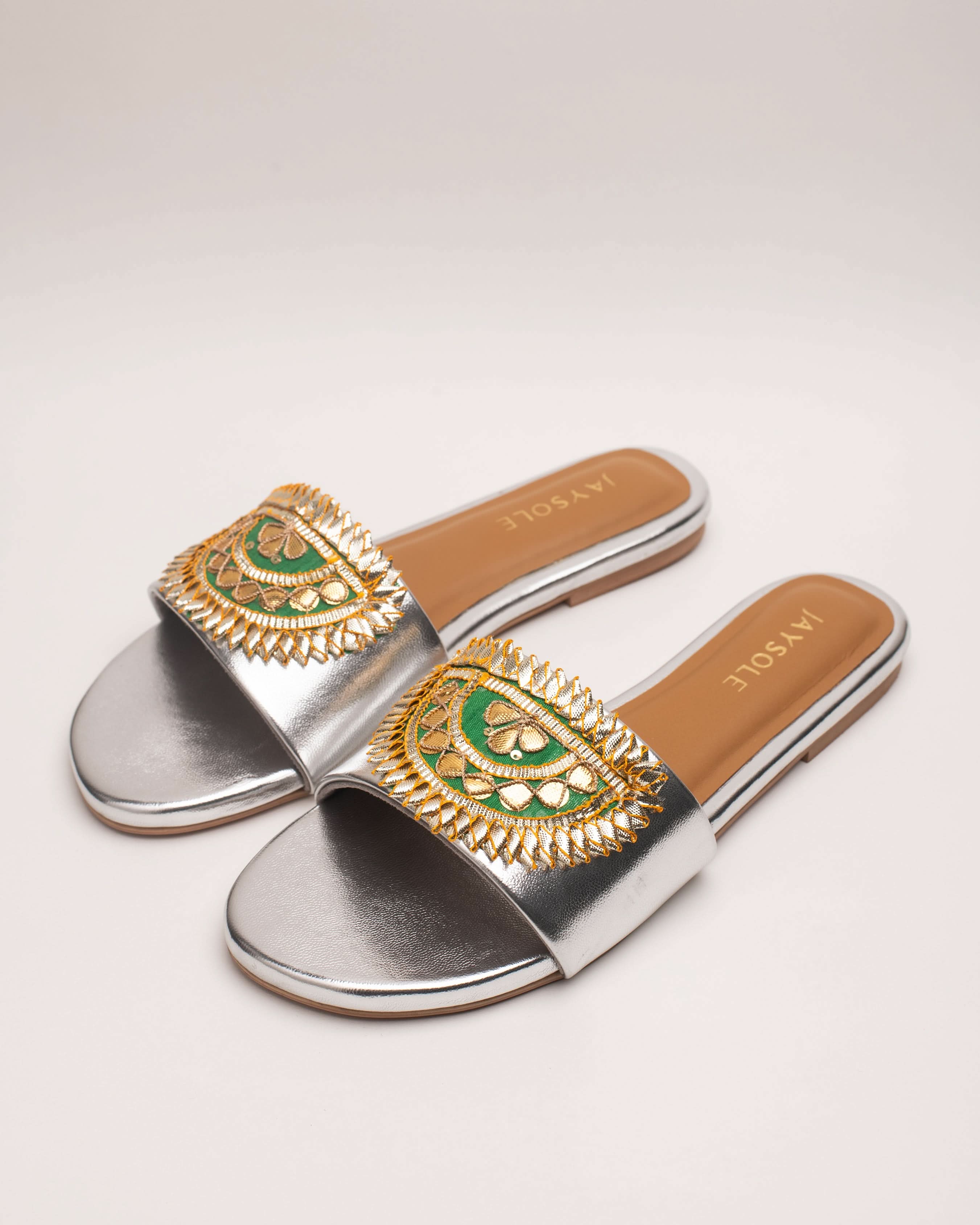 Aabroo Silver Gota Flats - Image 5