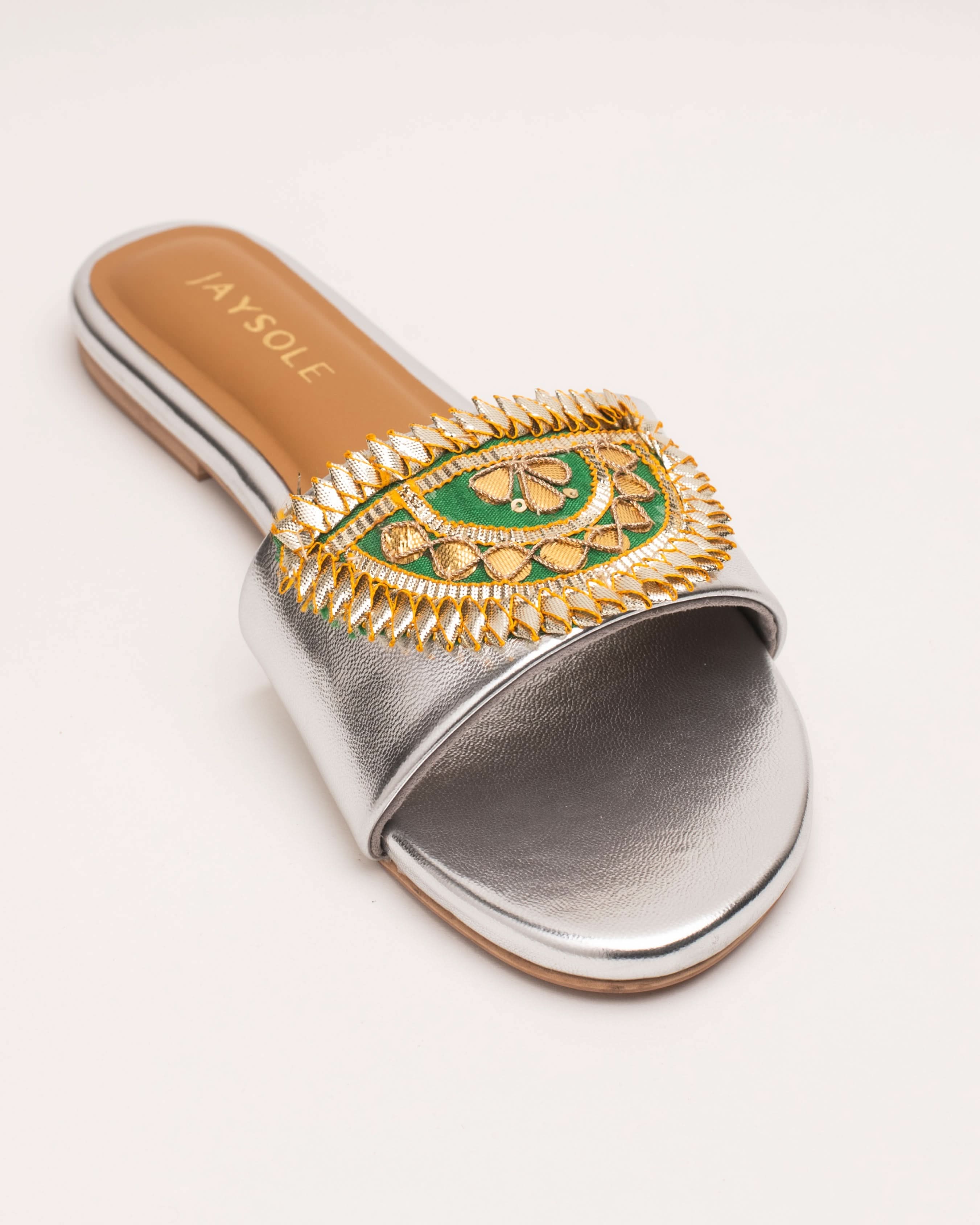 Aabroo Silver Gota Flats - Image 7