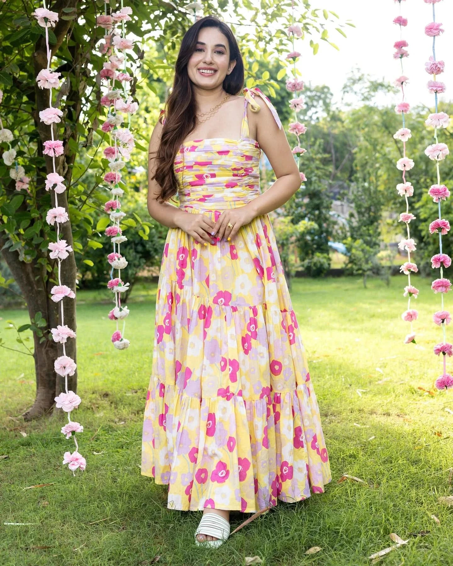 Aferdita Tier Cotton Dress - Image 12