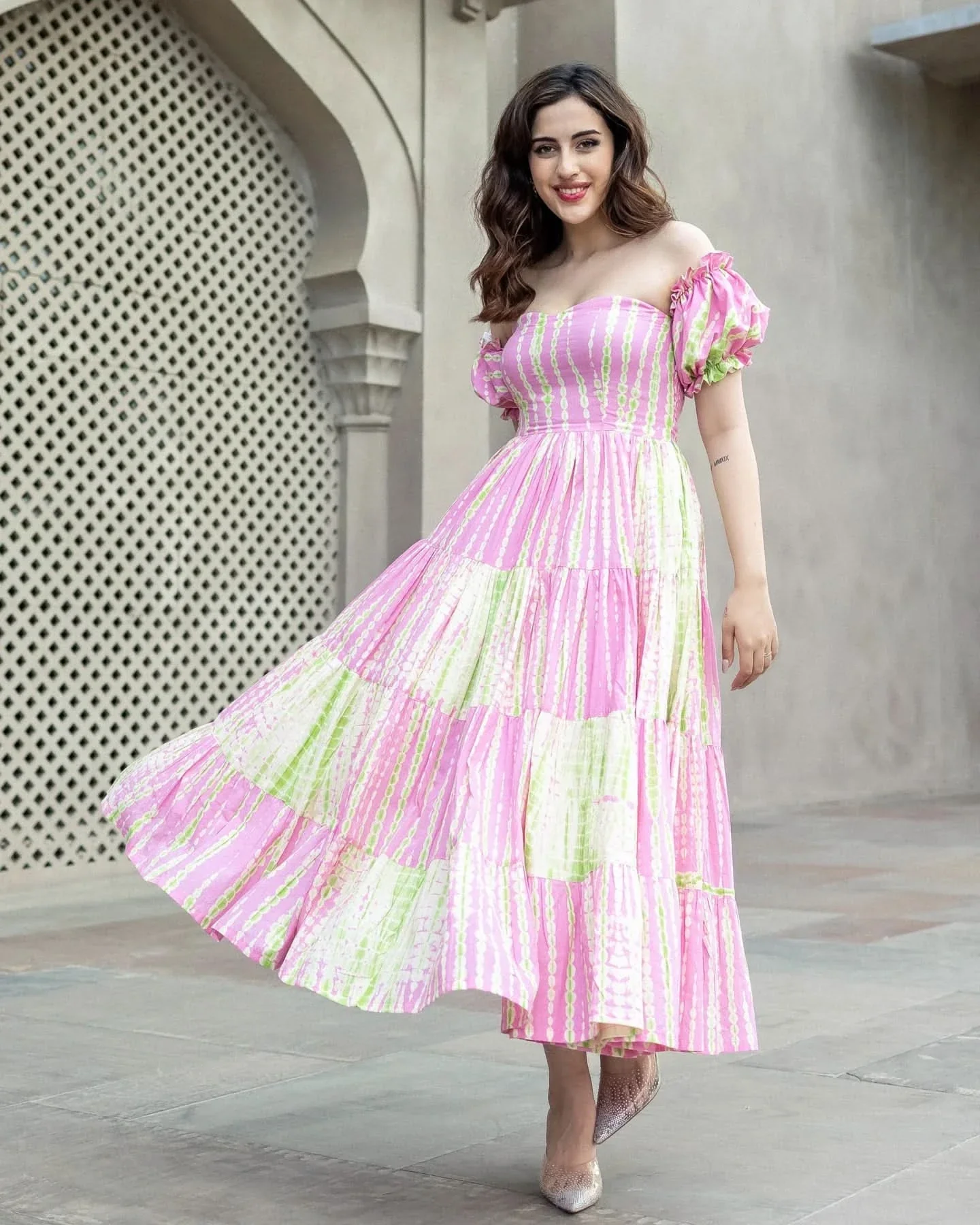 Akira Shibori Cotton Dress - Image 12