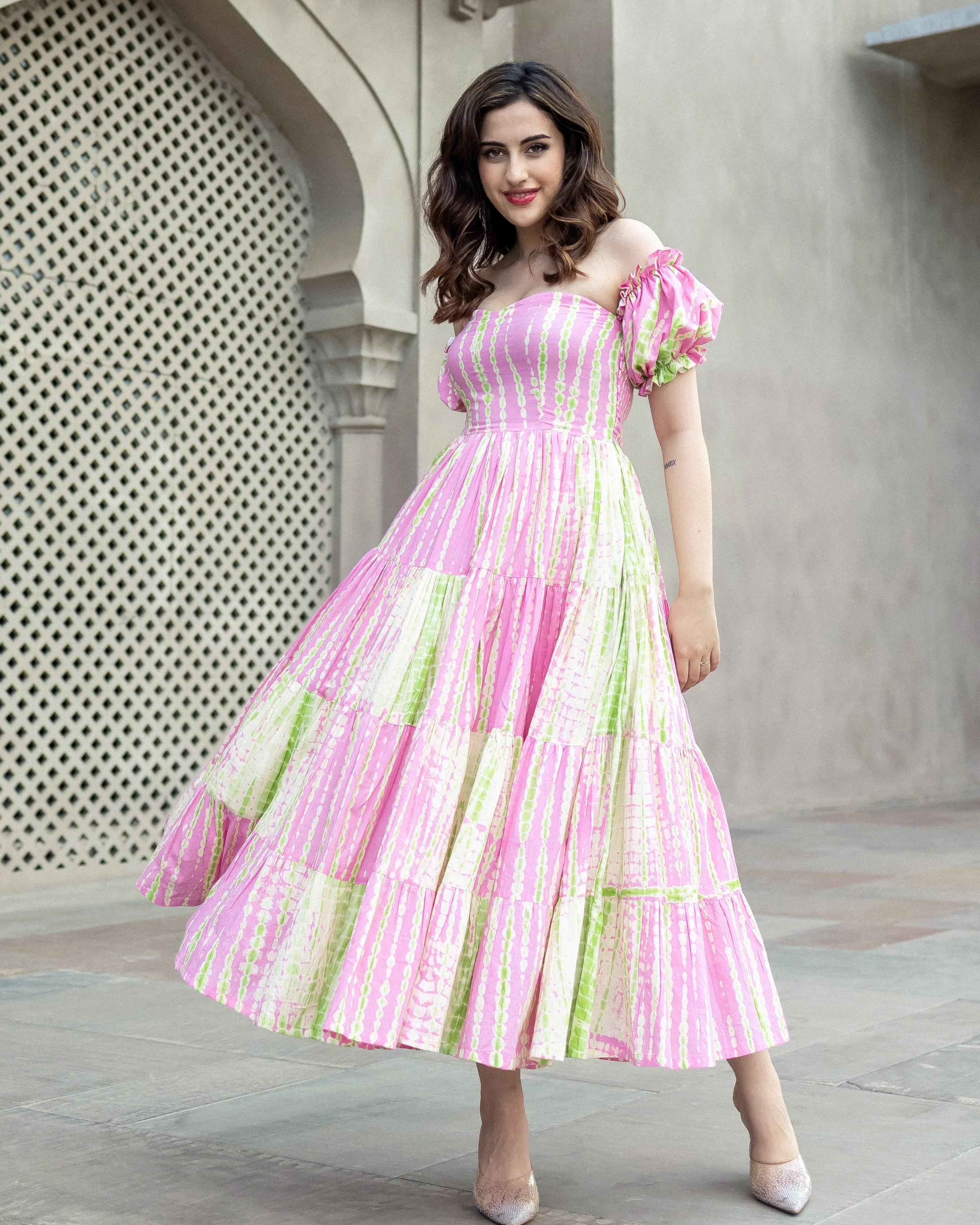 Akira Shibori Cotton Dress - Image 6