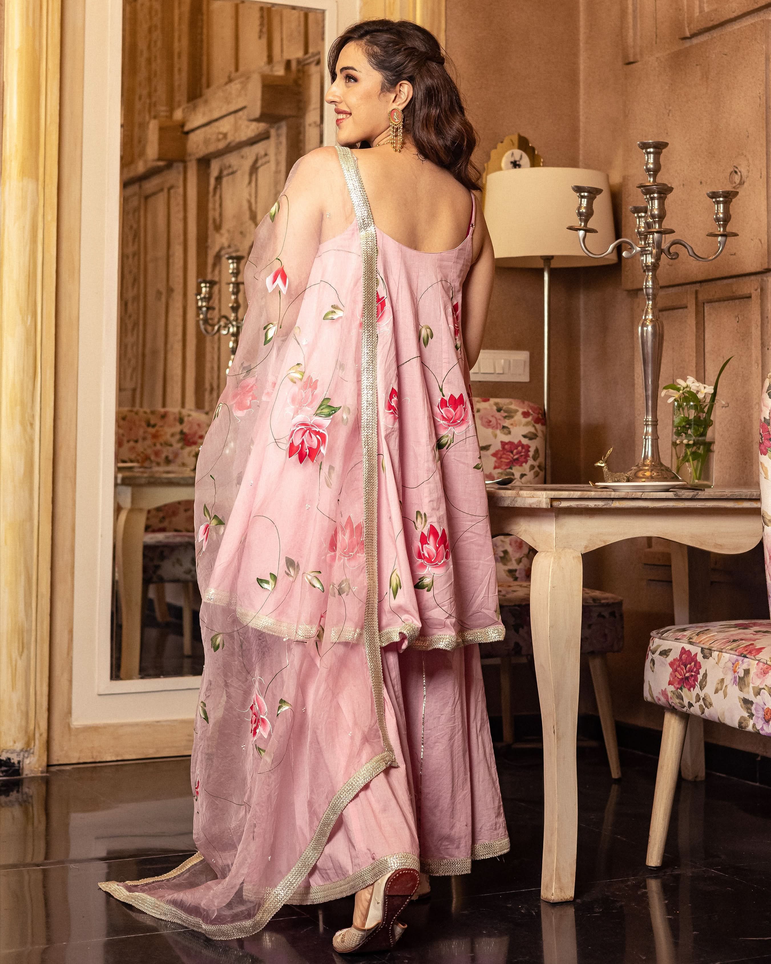 Alhaiya Handpainted Sharara Set - Image 7