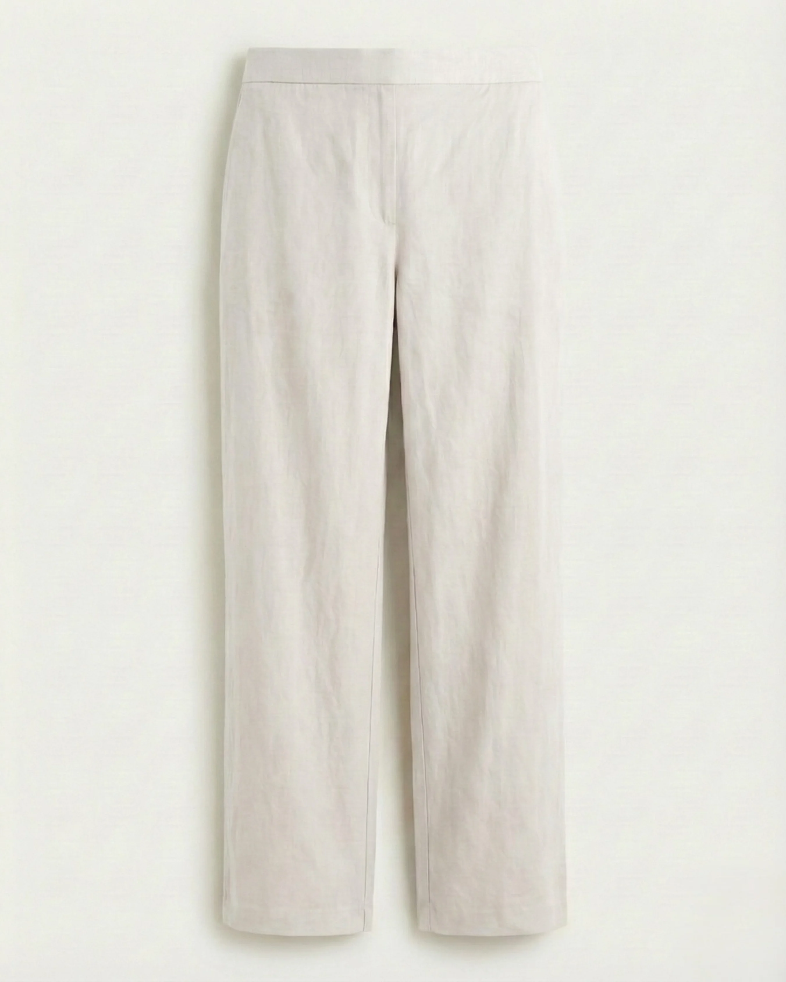 Amora off-white Linen Straight Pants - Image 4