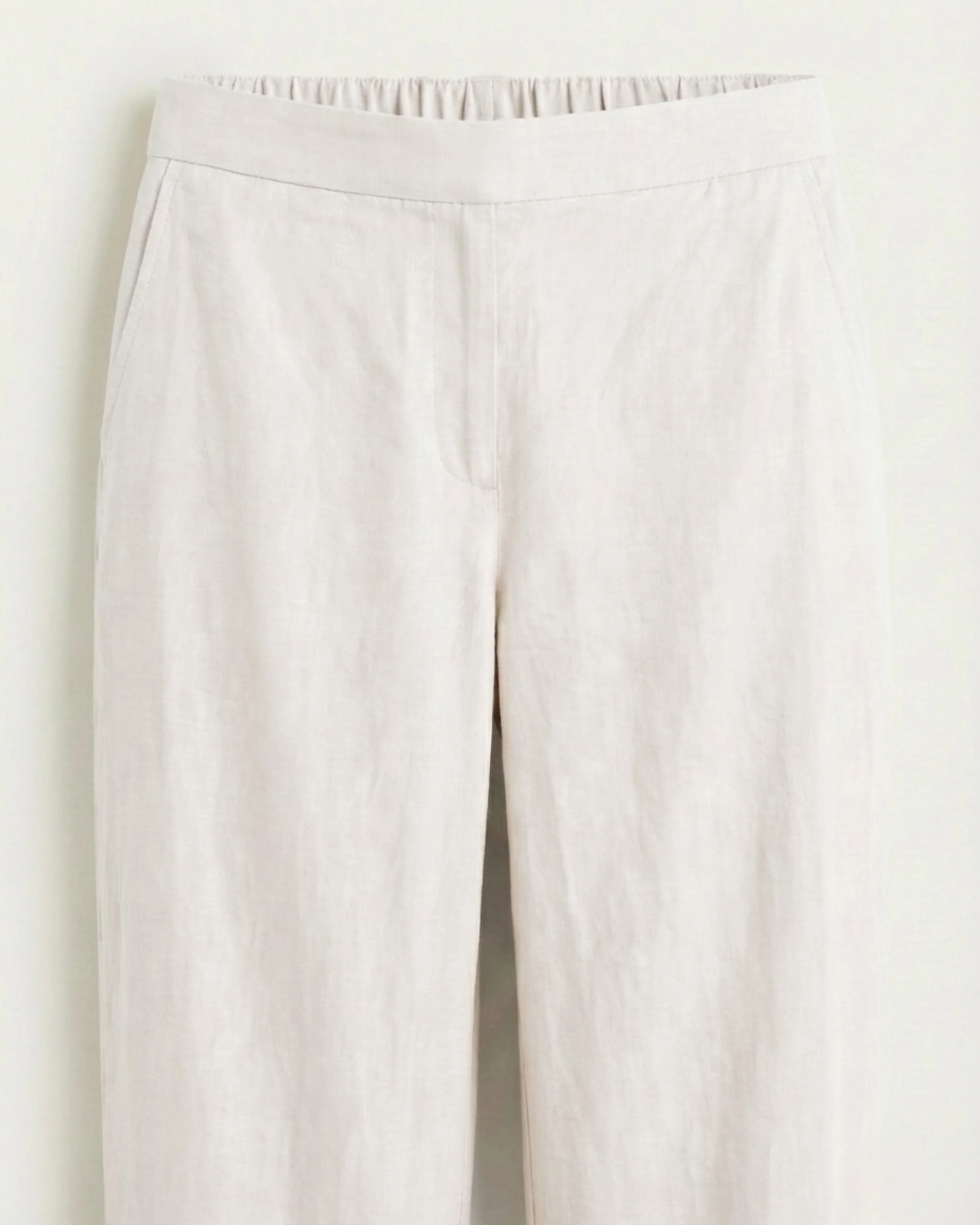 Amora off-white Linen Straight Pants - Image 5