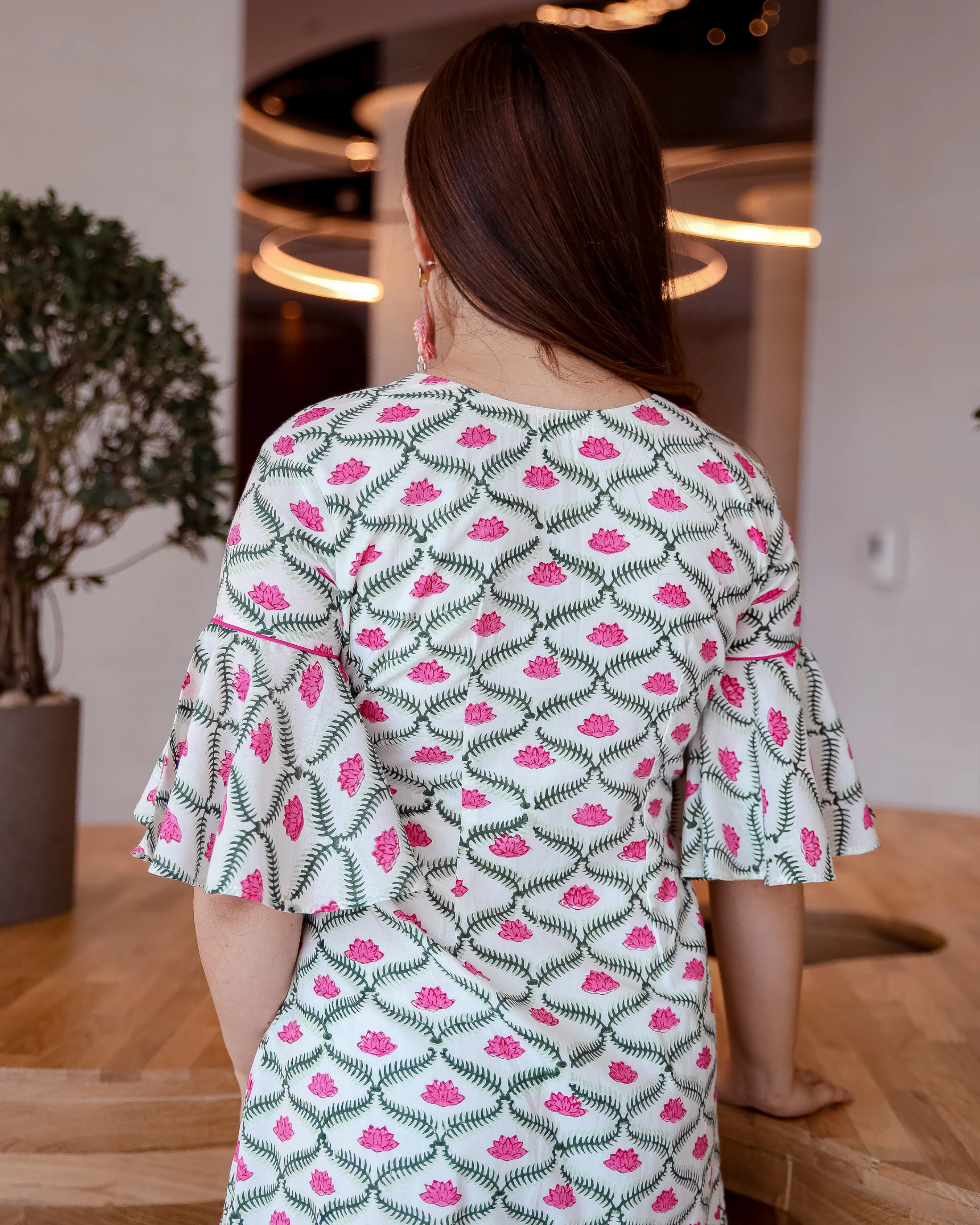 Apple Blossom Cotton Dress - Image 5