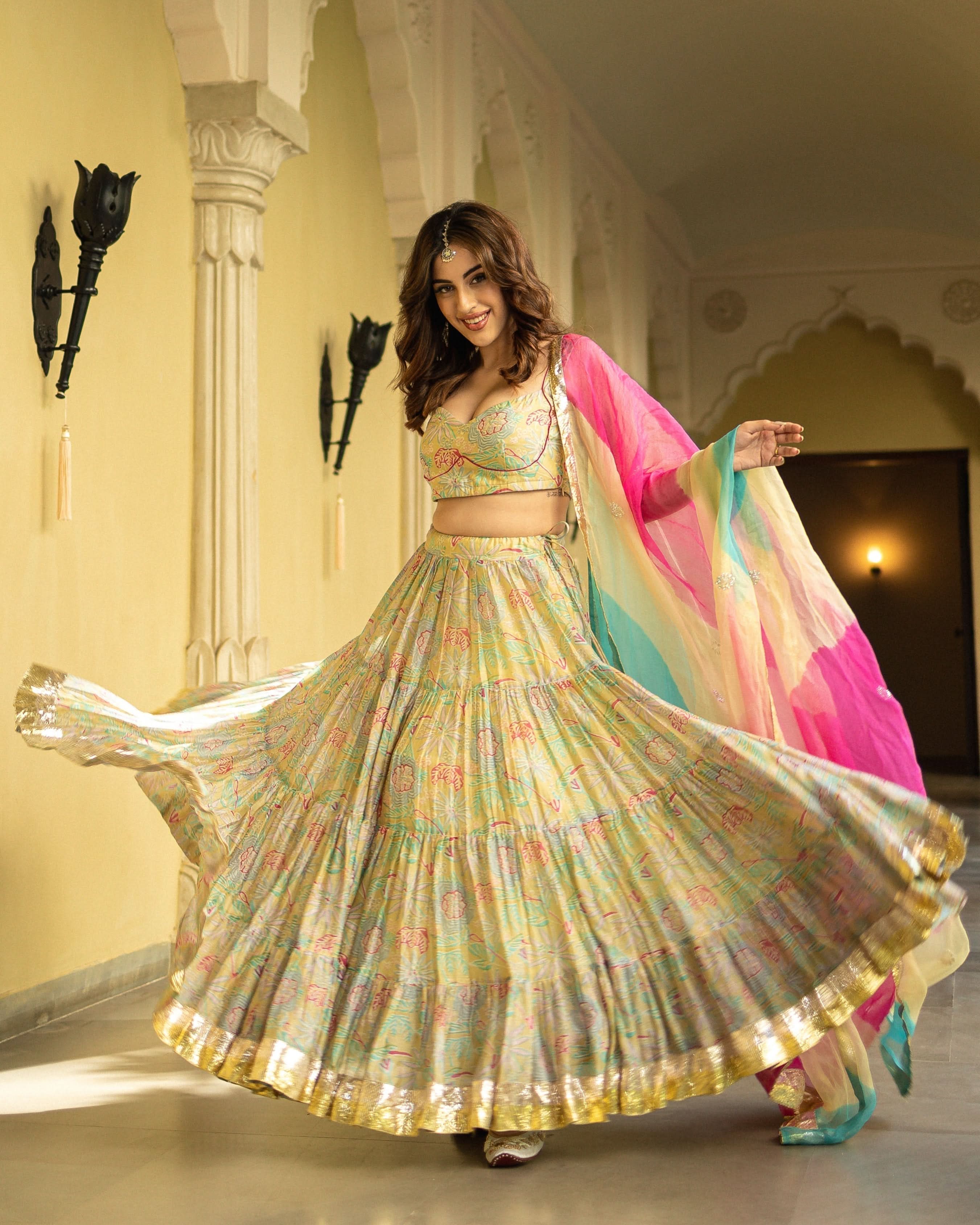 Ayla Chanderi Lehenga Set - Image 3