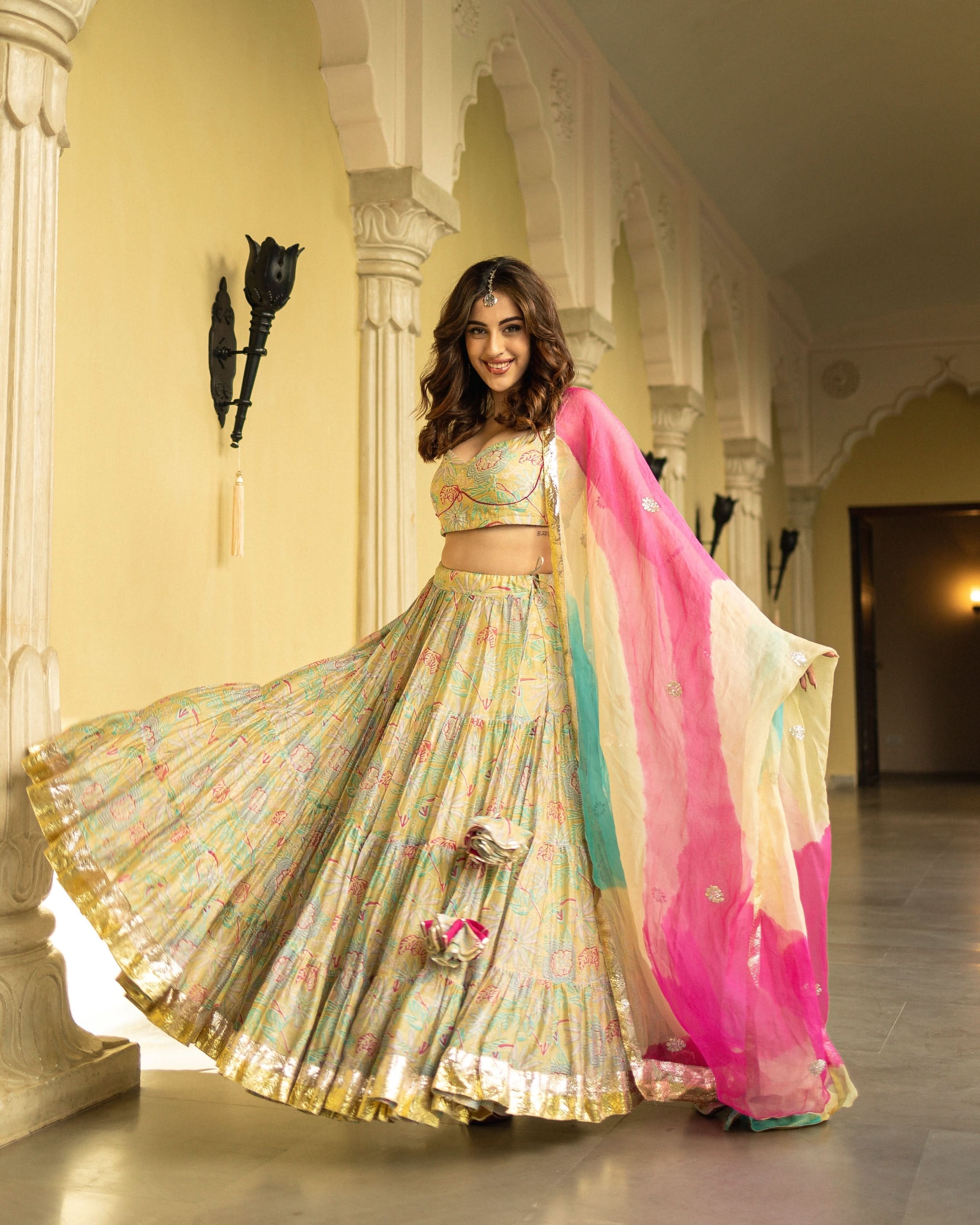 Ayla Chanderi Lehenga Set - Image 8