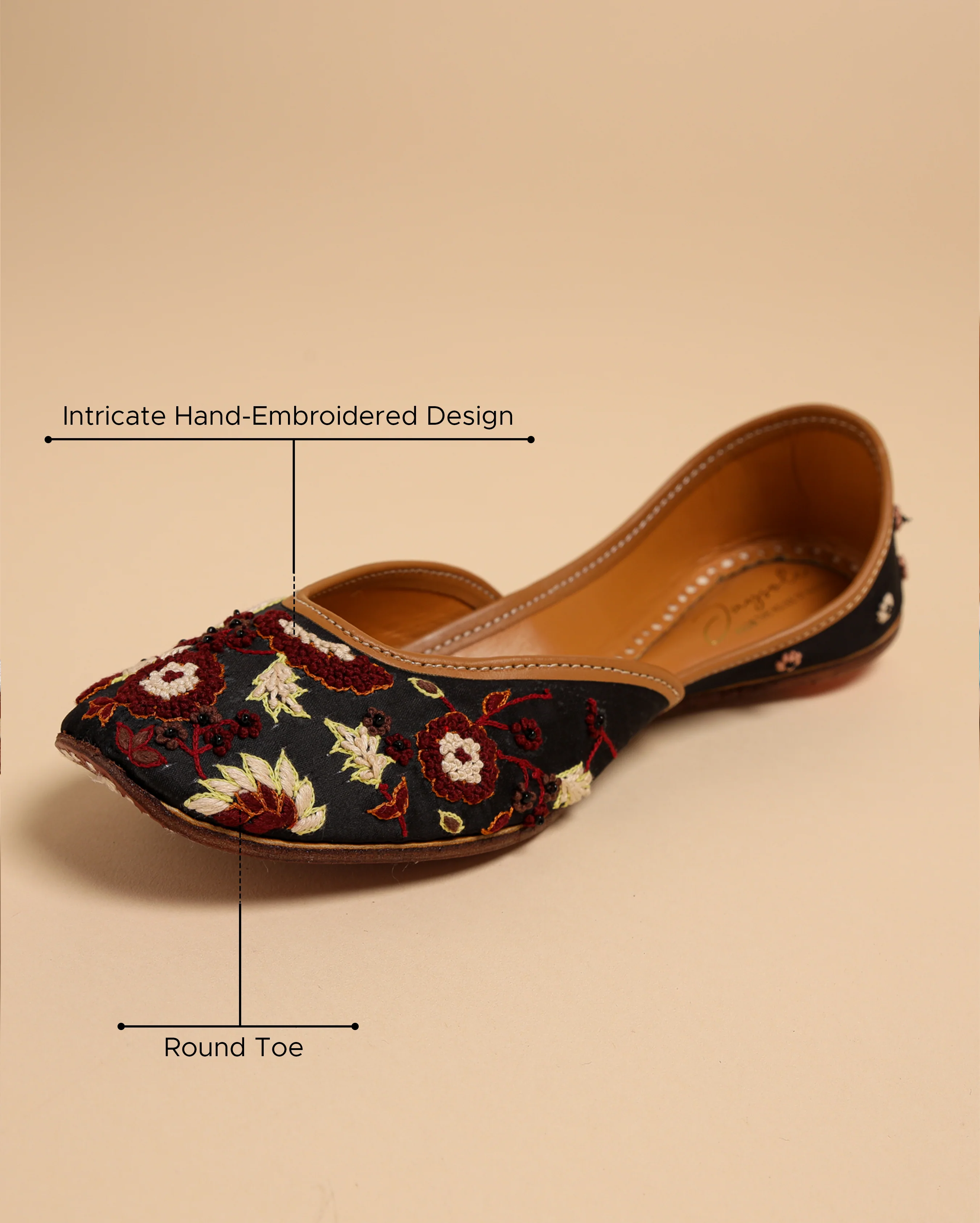 Basic Bloom Handcrafted Jutti - Image 4