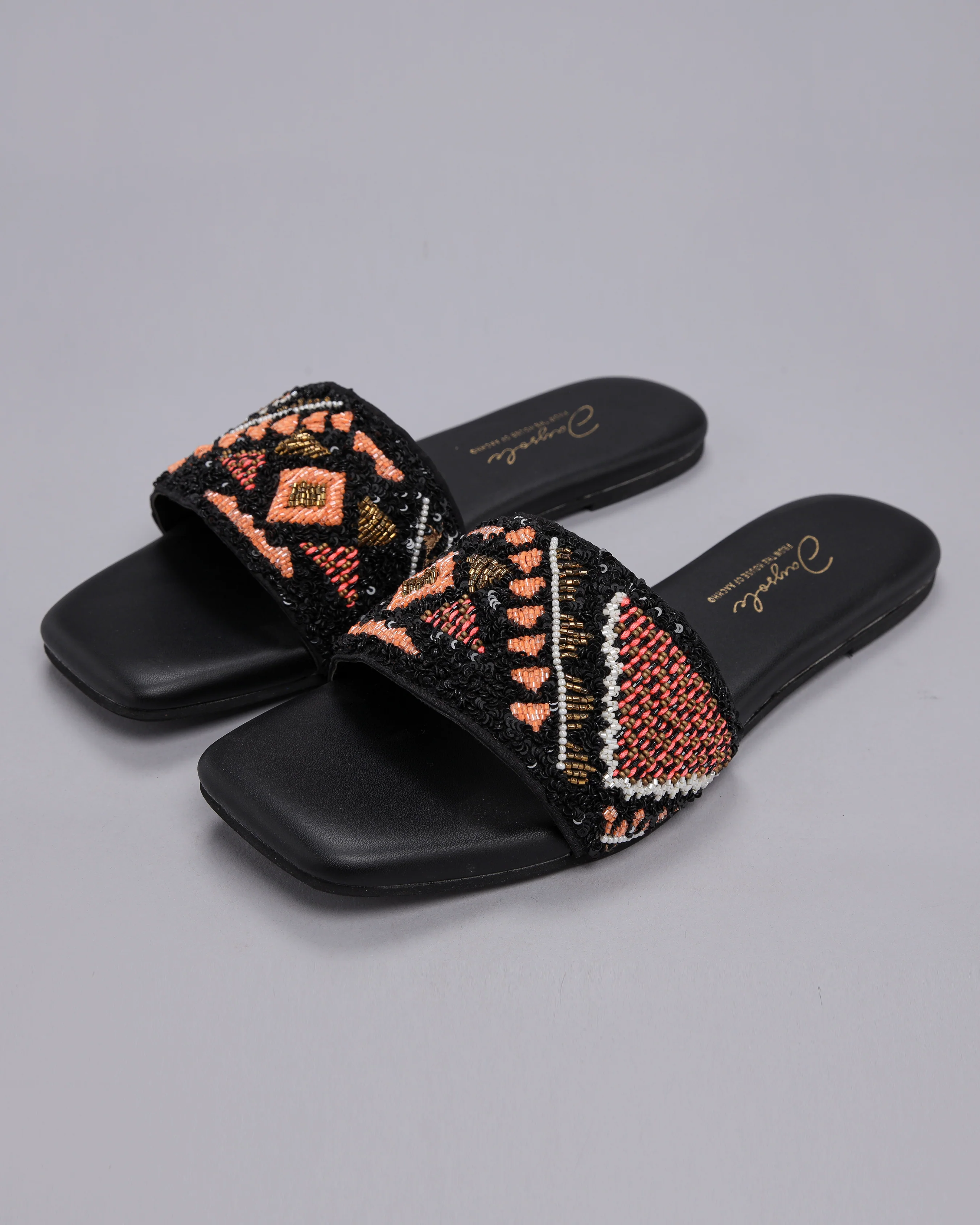 Black Beetle Handcrafted Flats - Image 2
