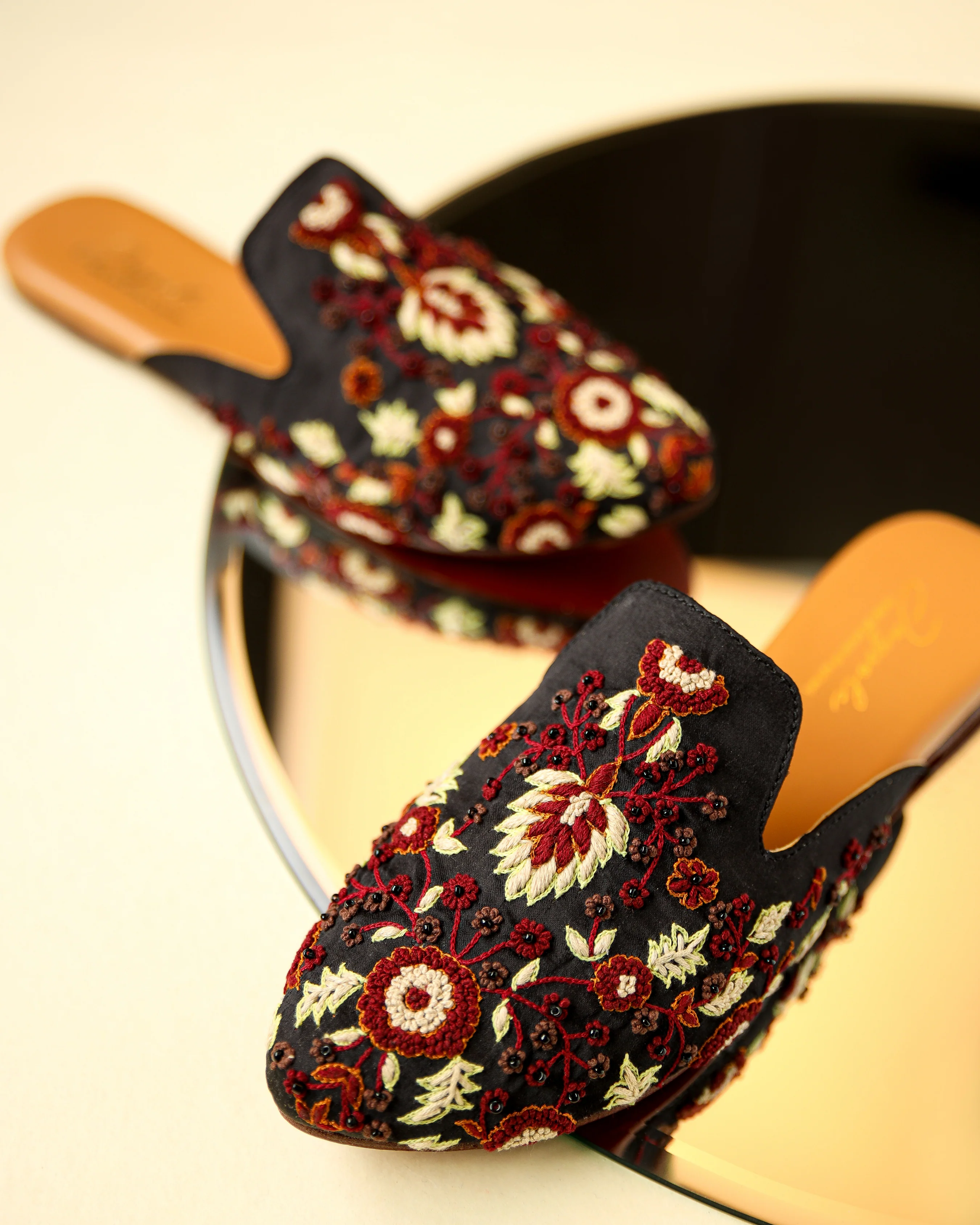 Black Cocoon Handcrafted Mules - Image 4