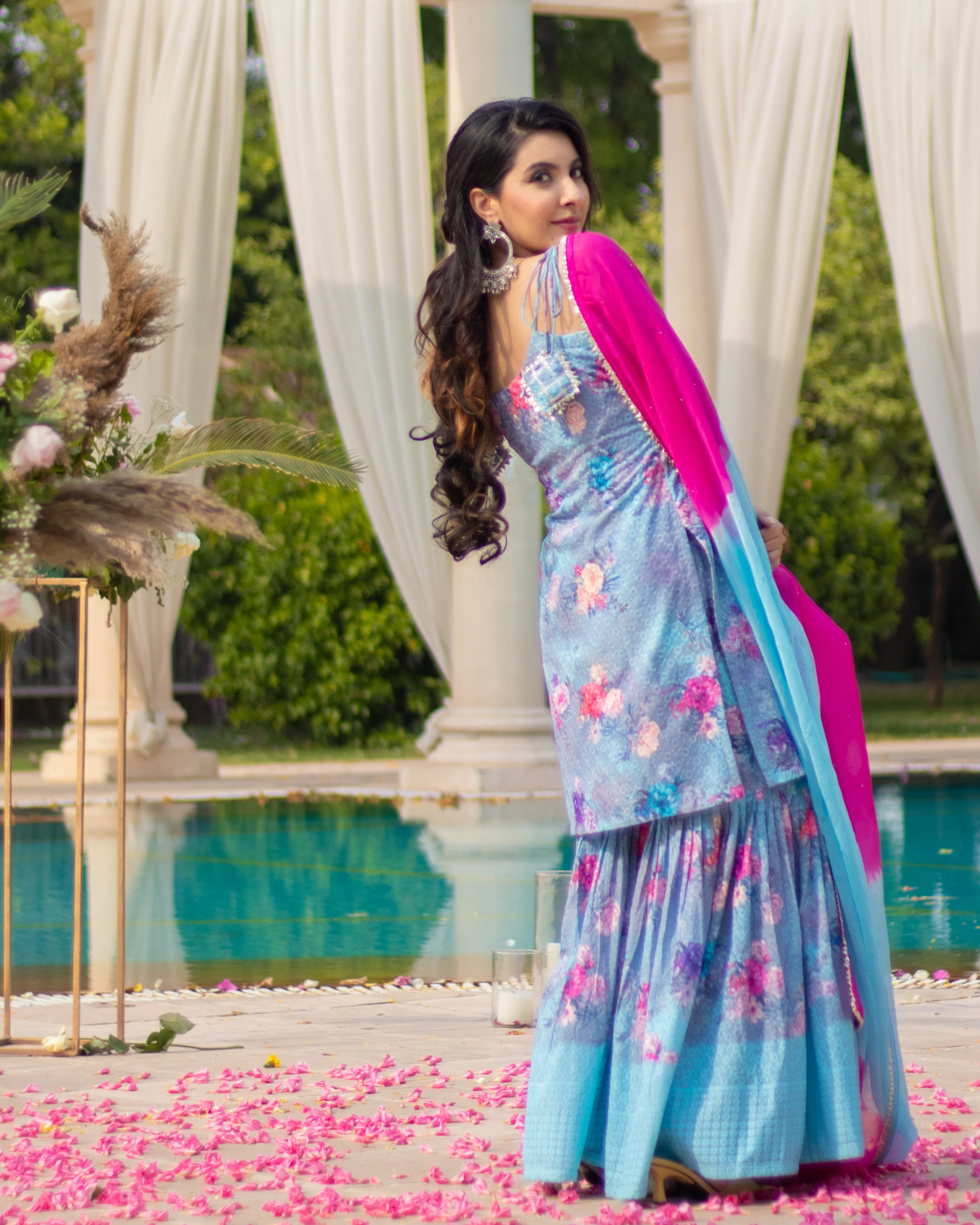 Blooming Fairy Embroidered Sharara Set - Image 6