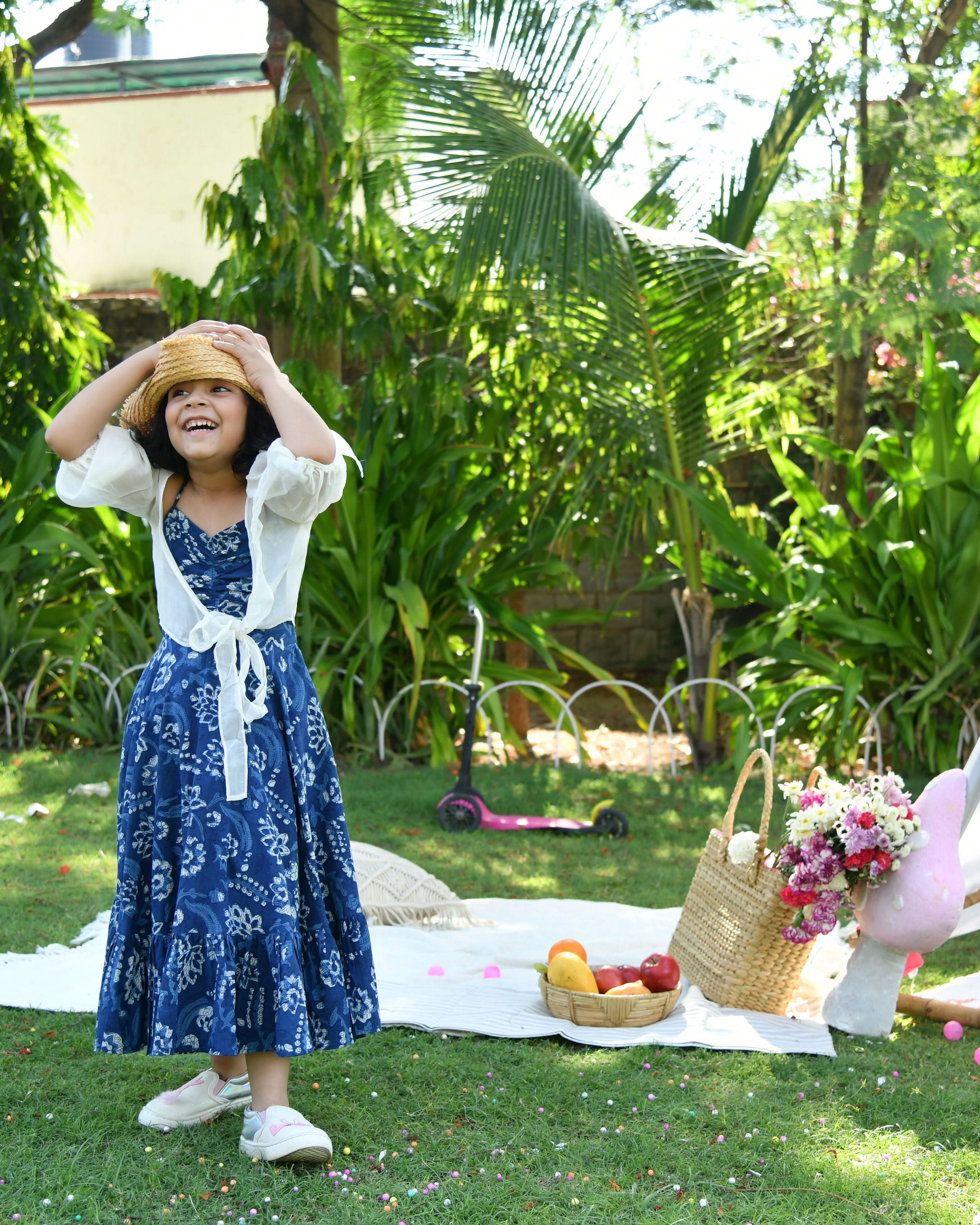 Blossom Handblock Cotton Dress - Image 8