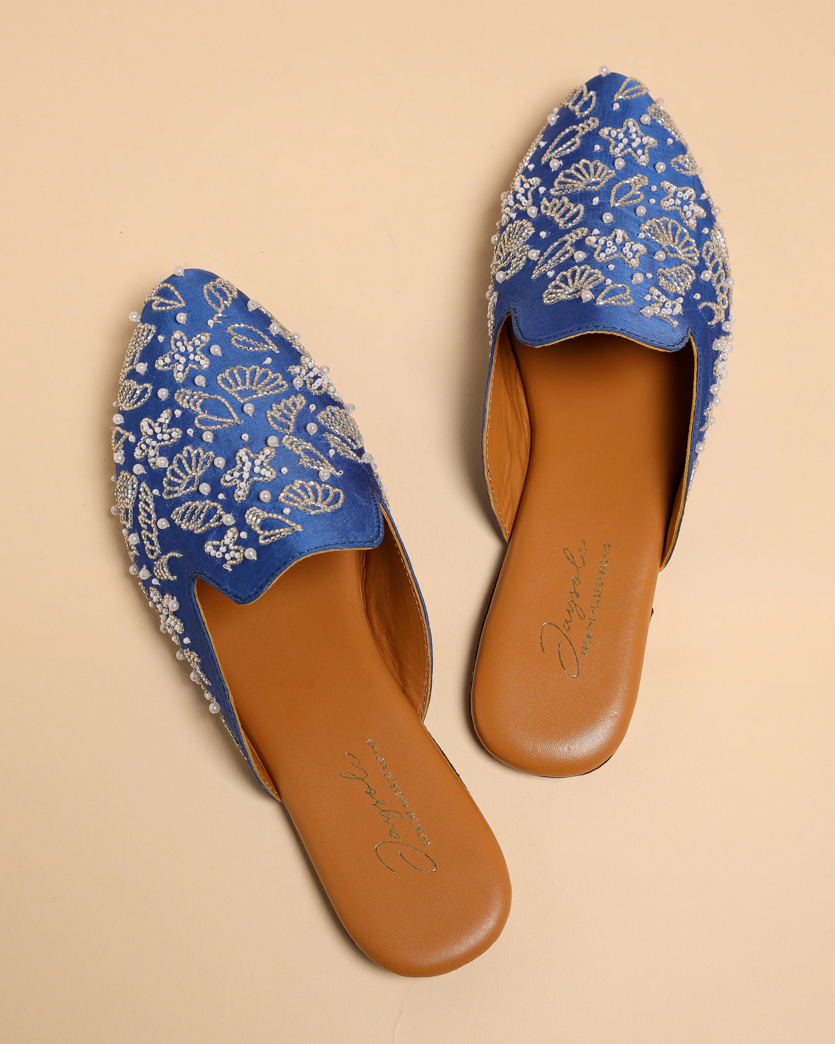 Blue Jasper Handcrafted Mules - Image 2