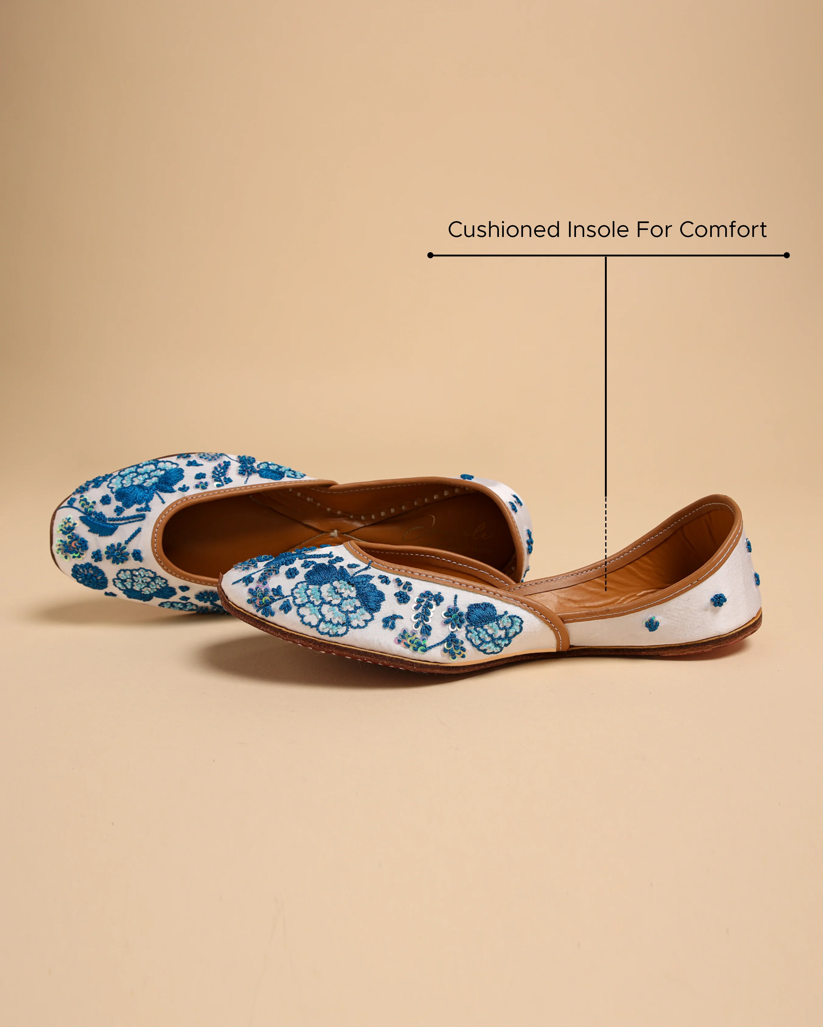 Blue Marlin Handcrafted Jutti - Image 2