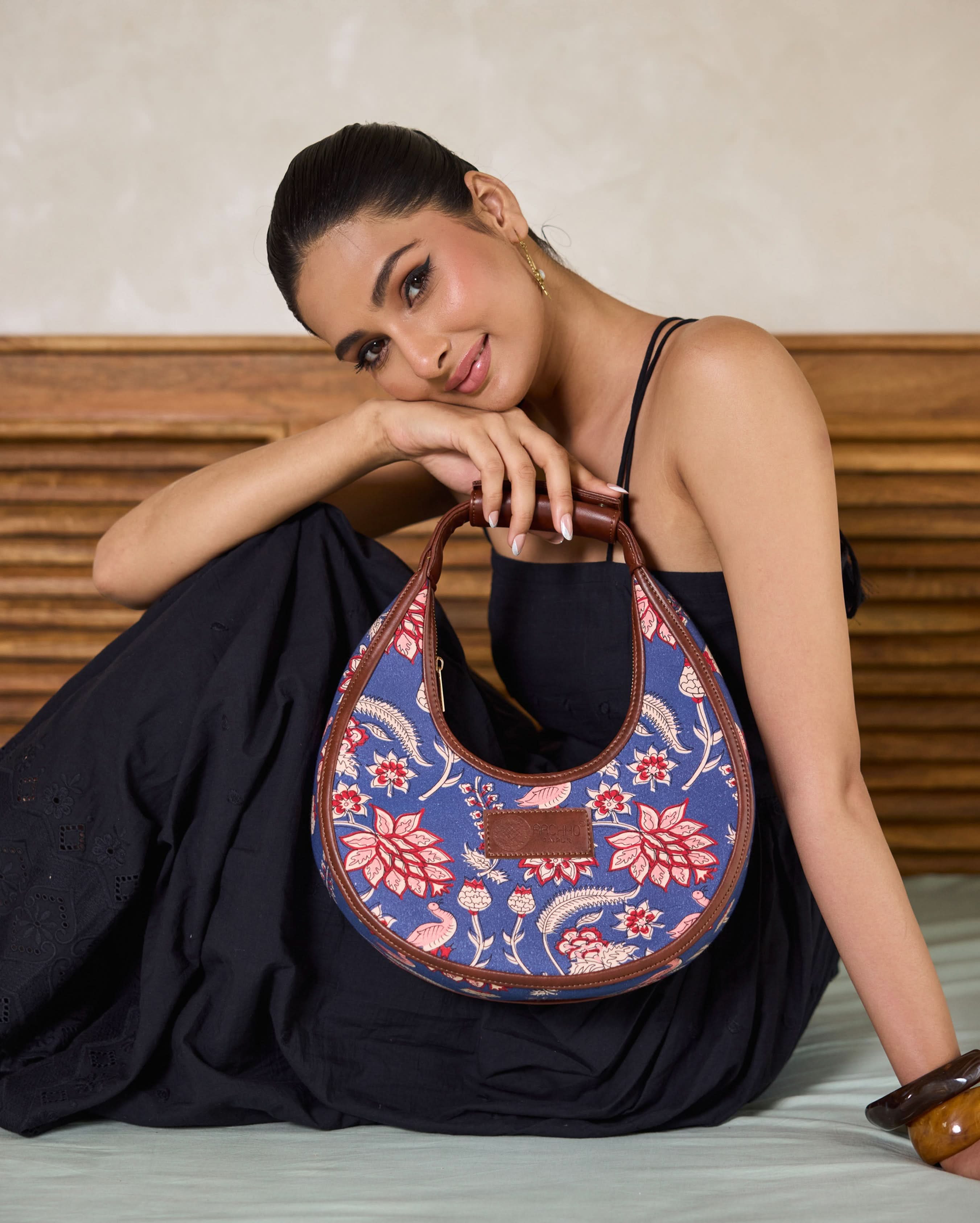 Bluebell Bloom Half Moon Bag - Image 3
