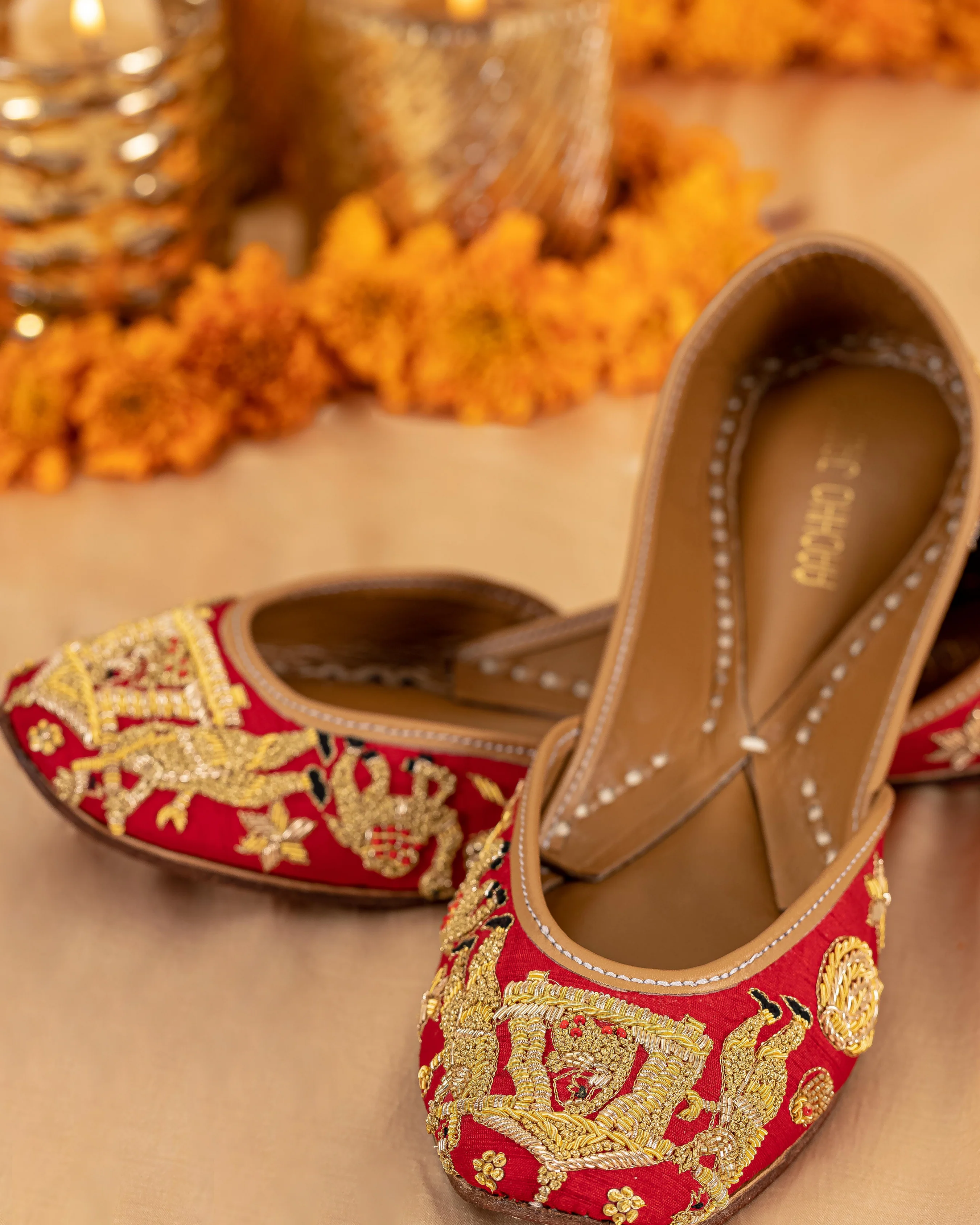 Blushing Bride Handcrafted Jutti - Image 5