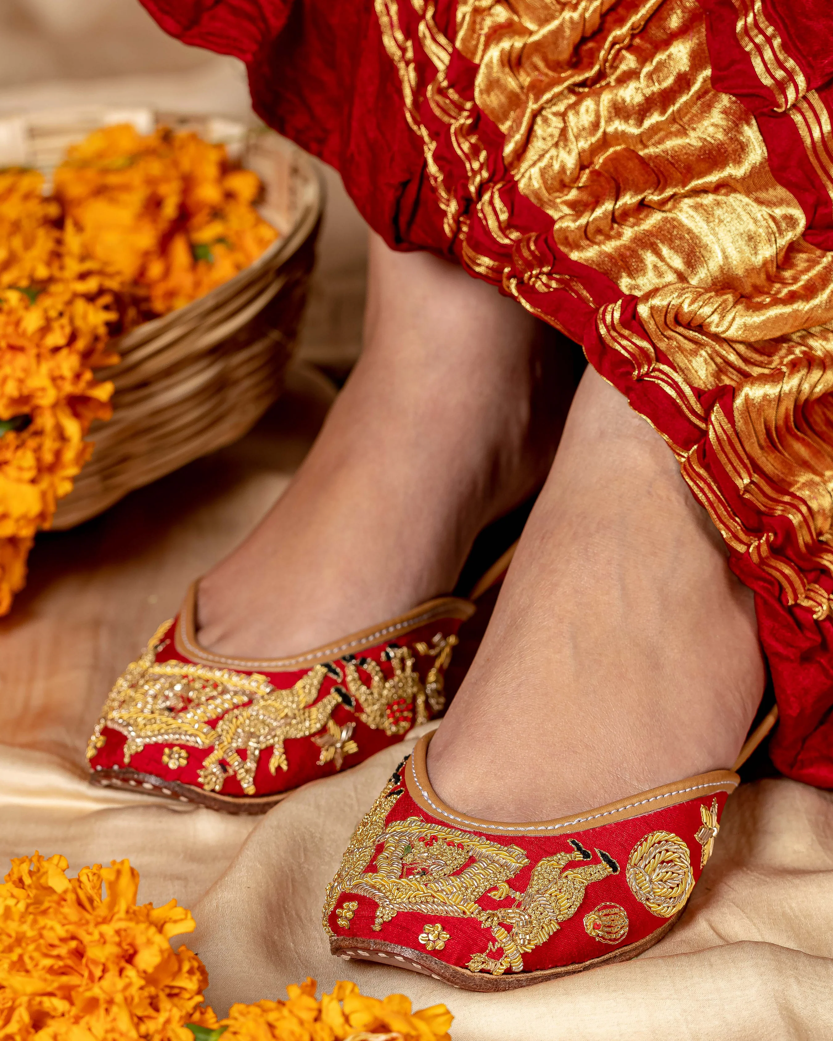 Blushing Bride Handcrafted Jutti - Image 7