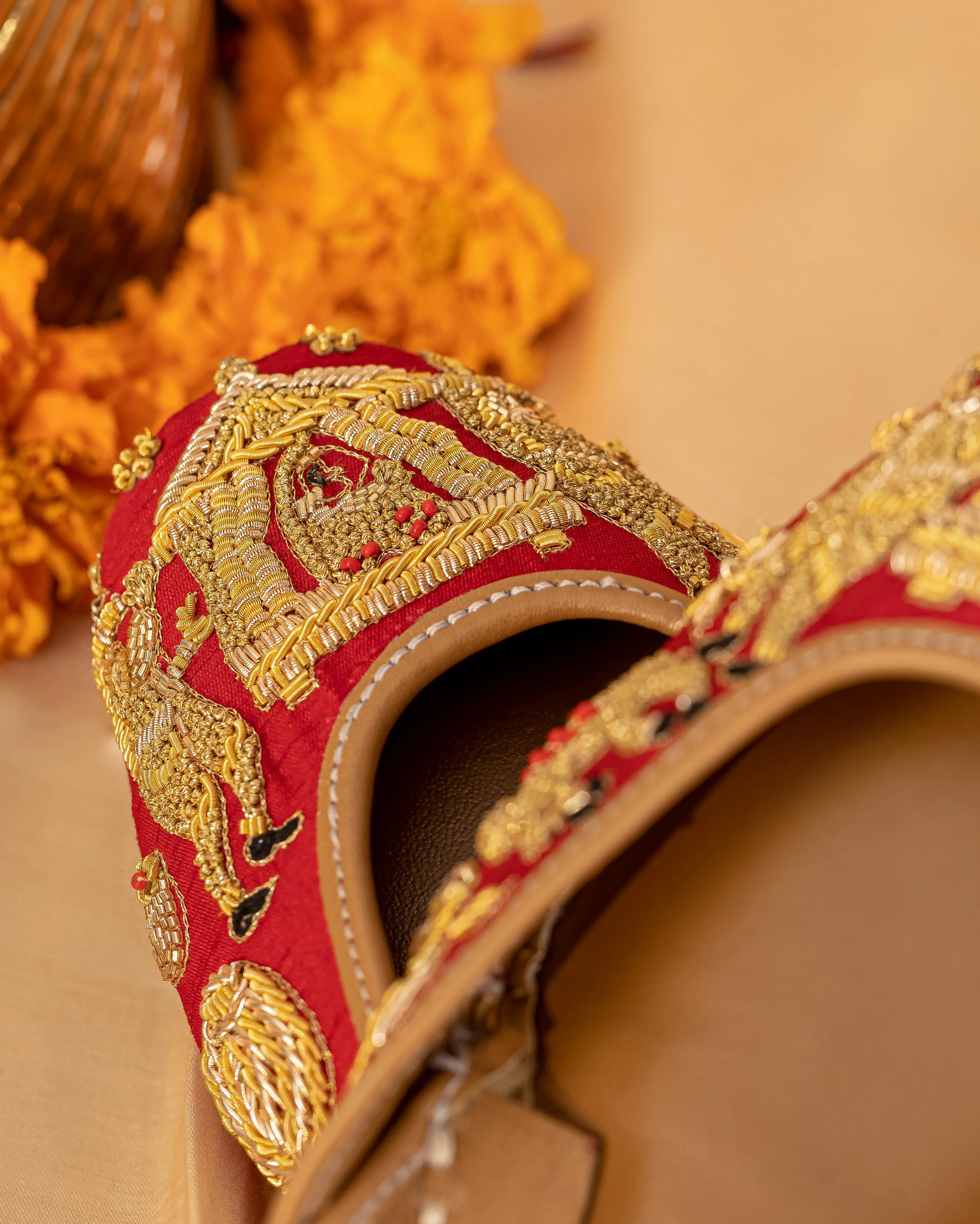 Blushing Bride Handcrafted Jutti - Image 8
