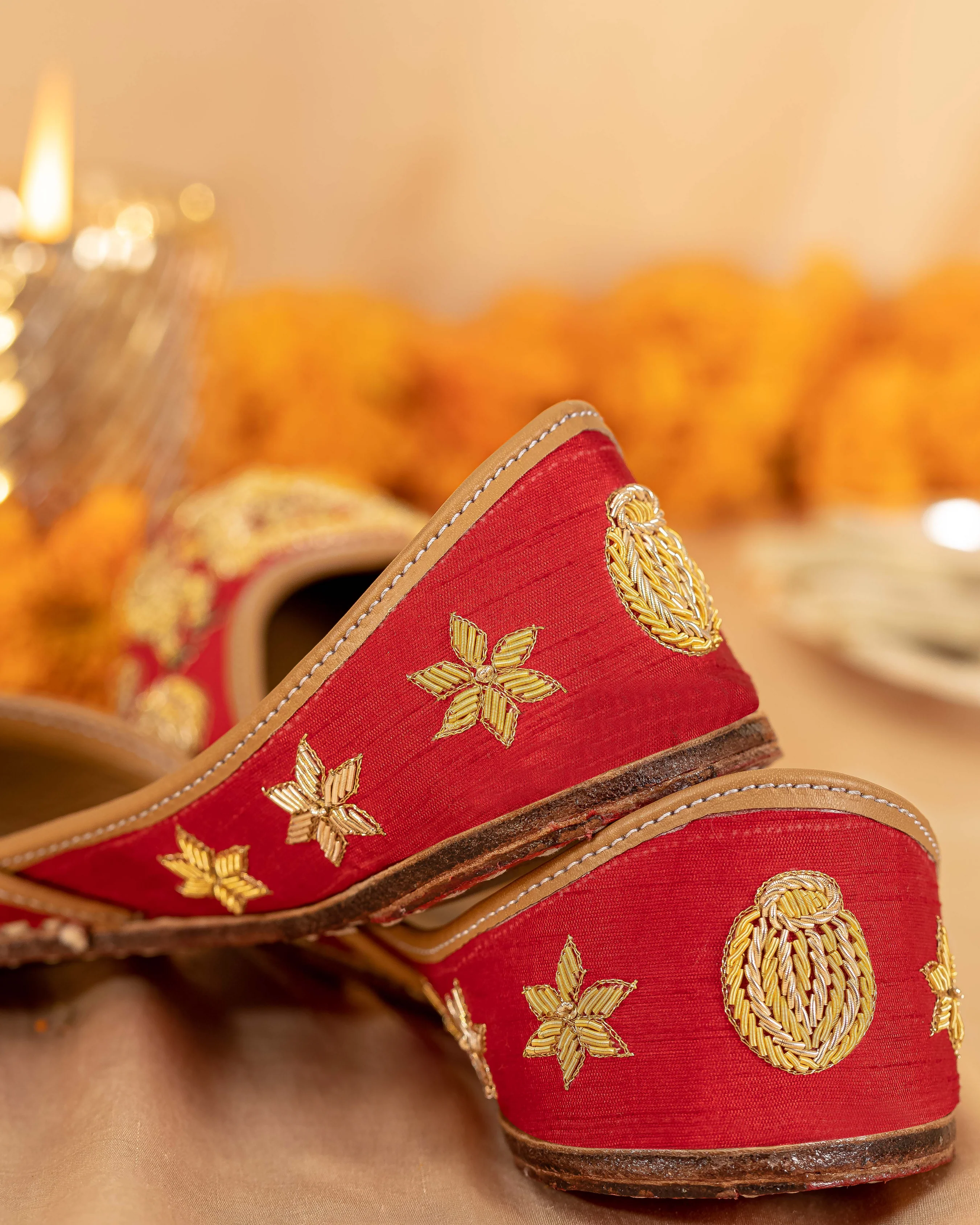 Blushing Bride Handcrafted Jutti - Image 9