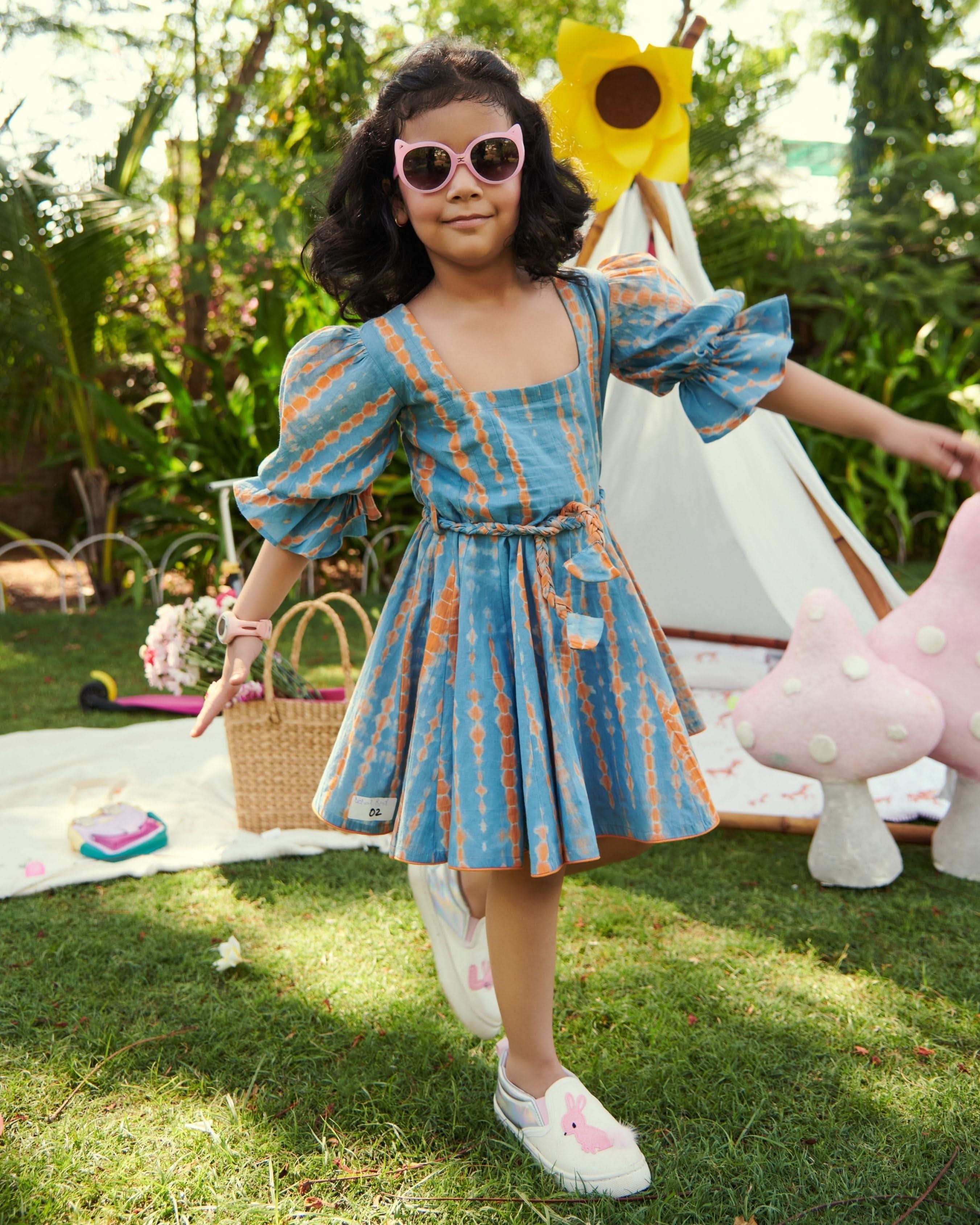 Bubbles Tie & Dye Cotton Dress - Image 3