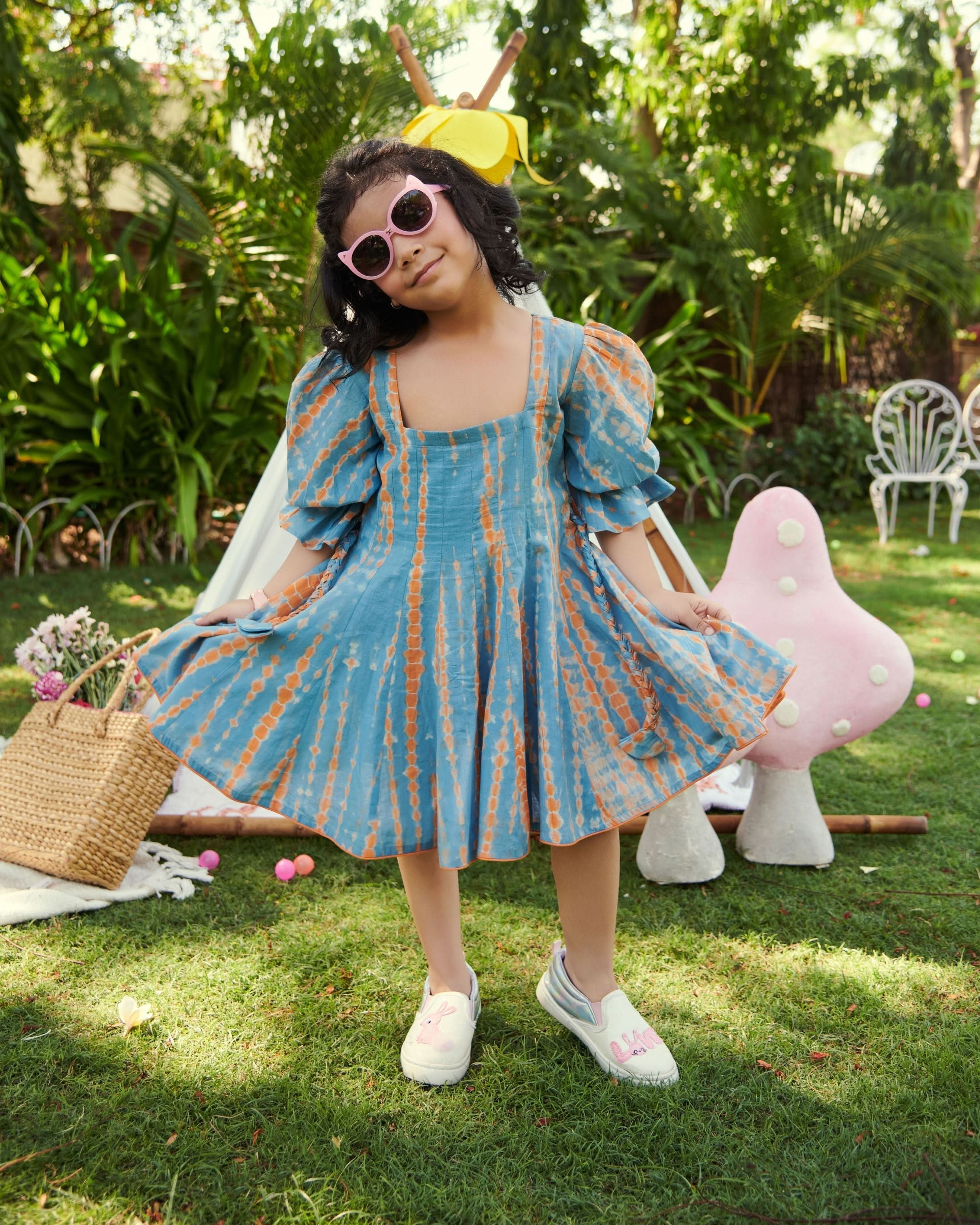Bubbles Tie & Dye Cotton Dress - Image 4