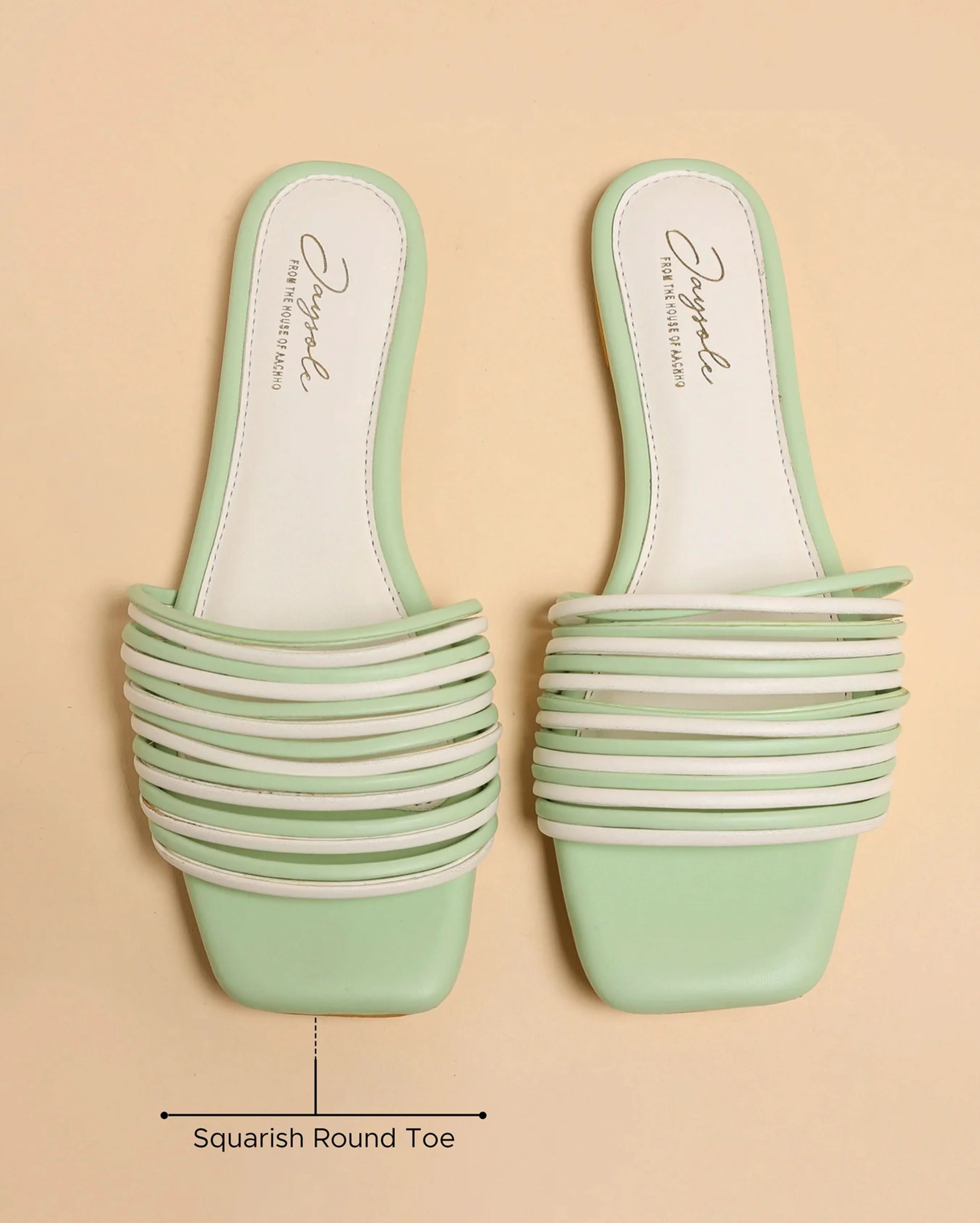 Bud Green Strips Flats - Image 2