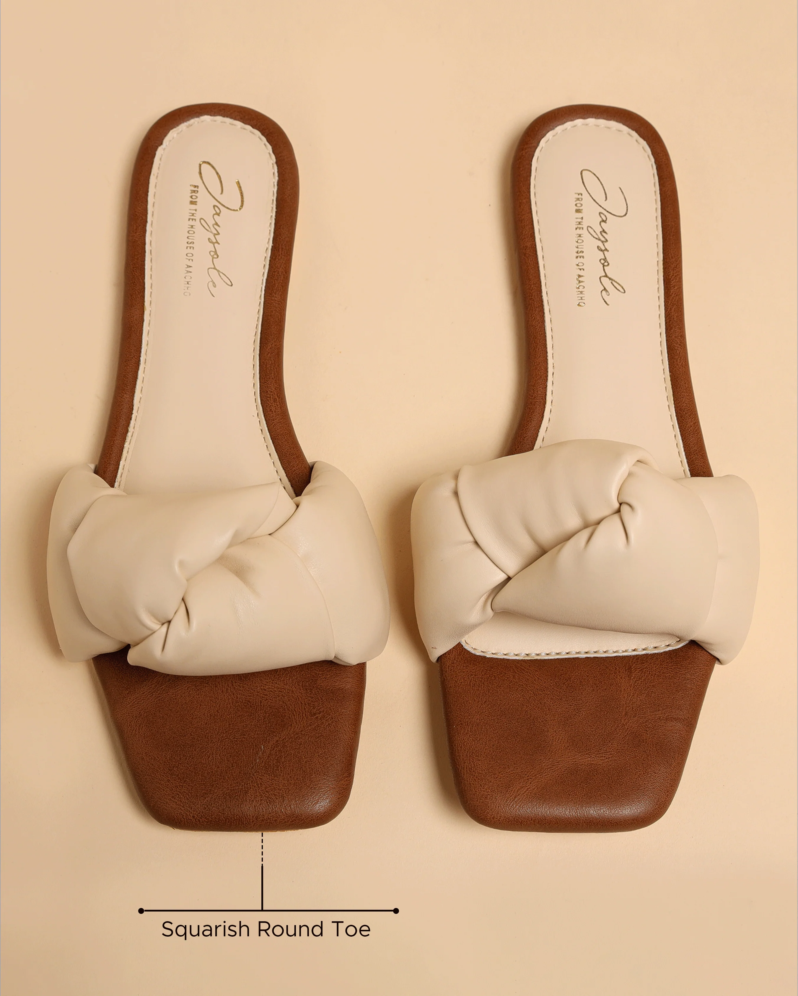 Camel Tale Knoted Flats - Image 2