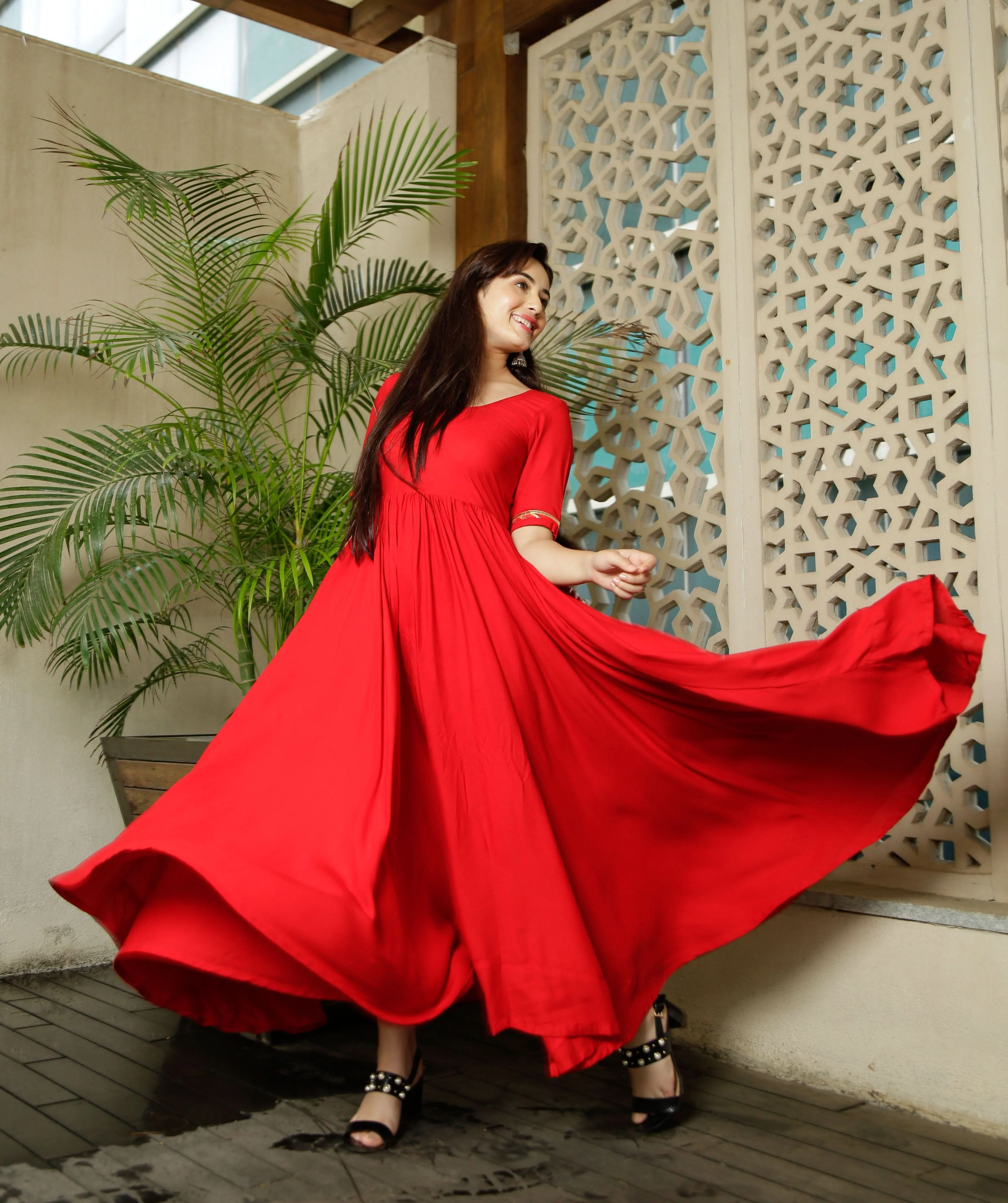 Candy Red Tassel Dress - Image 6