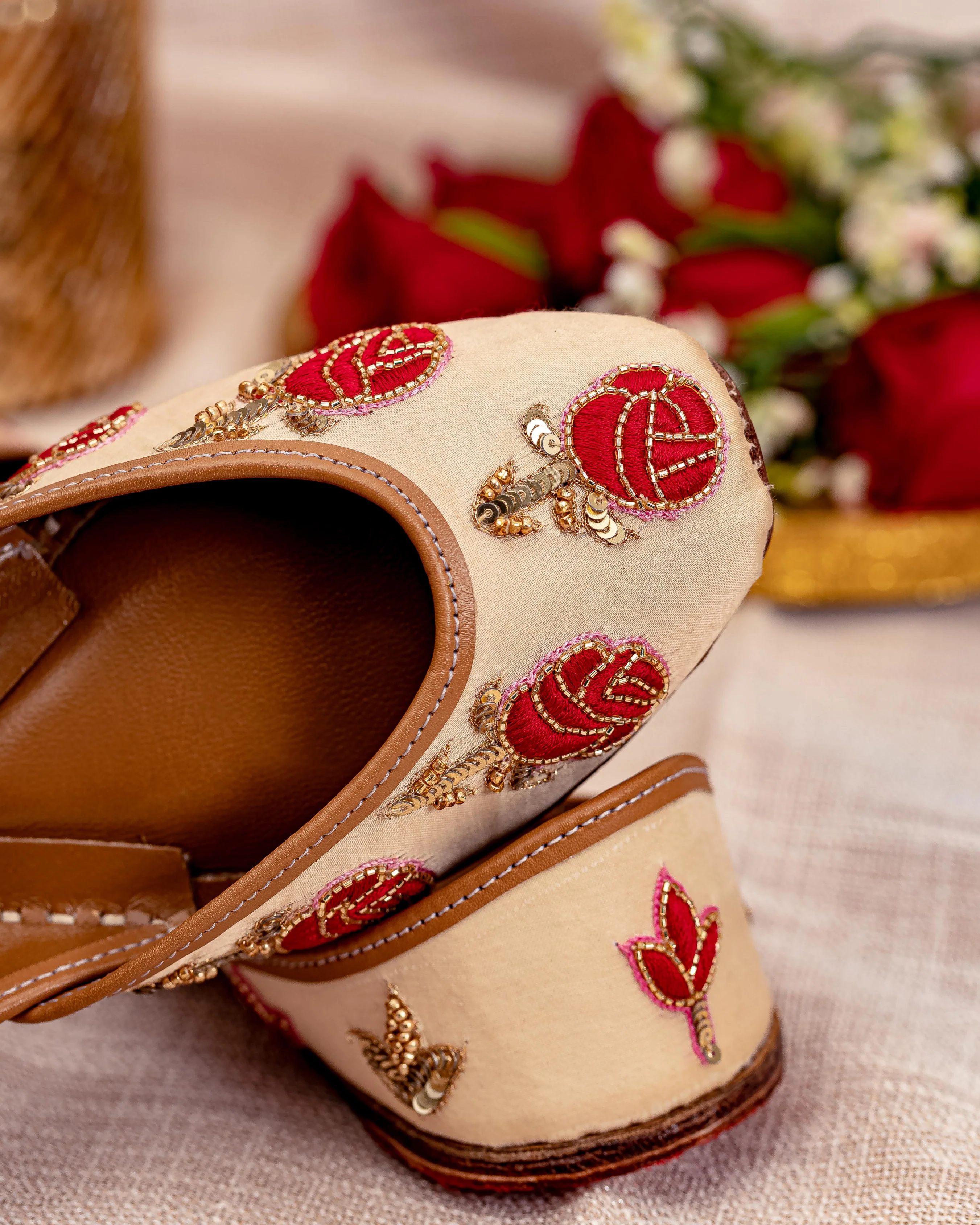 Candy Rose Handcrafted Jutti - Image 3