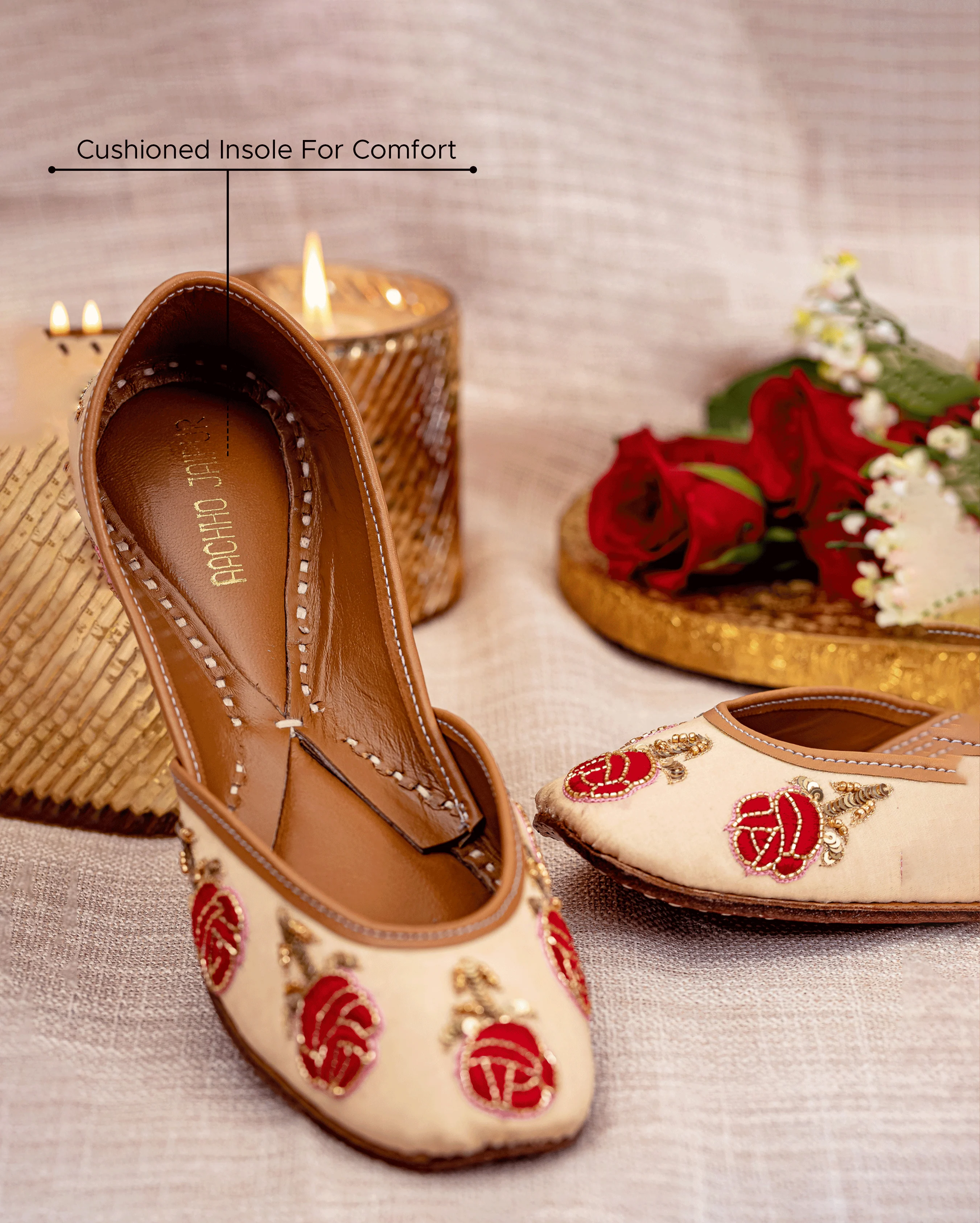 Candy Rose Handcrafted Jutti - Image 4