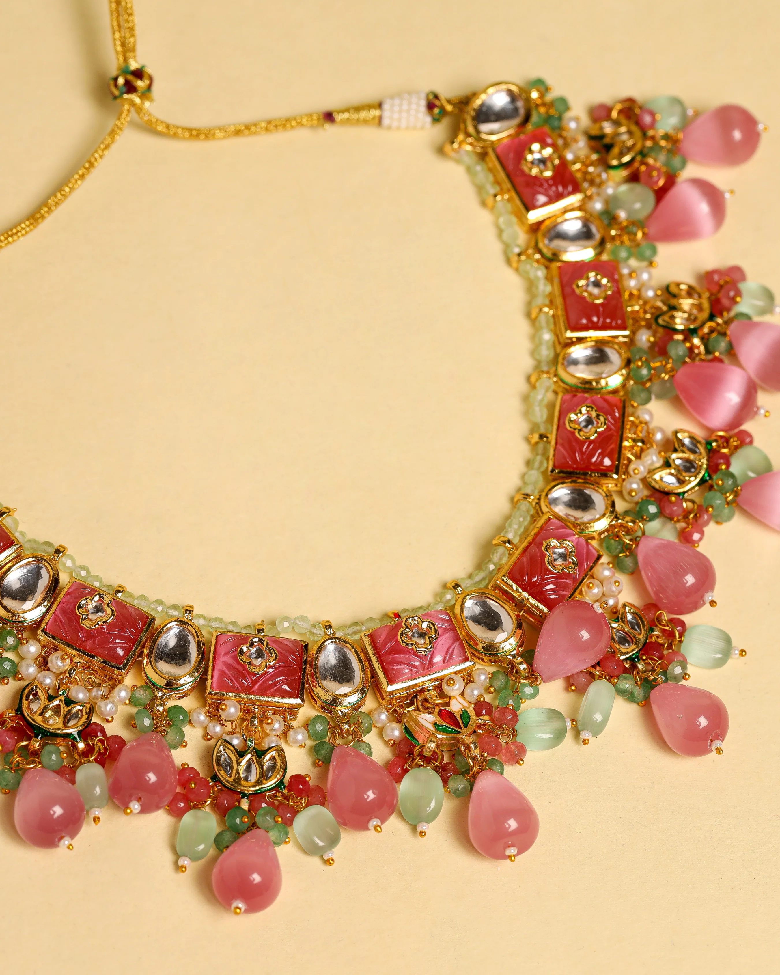 Carmine Rose Handcrafted Necklace - Image 2