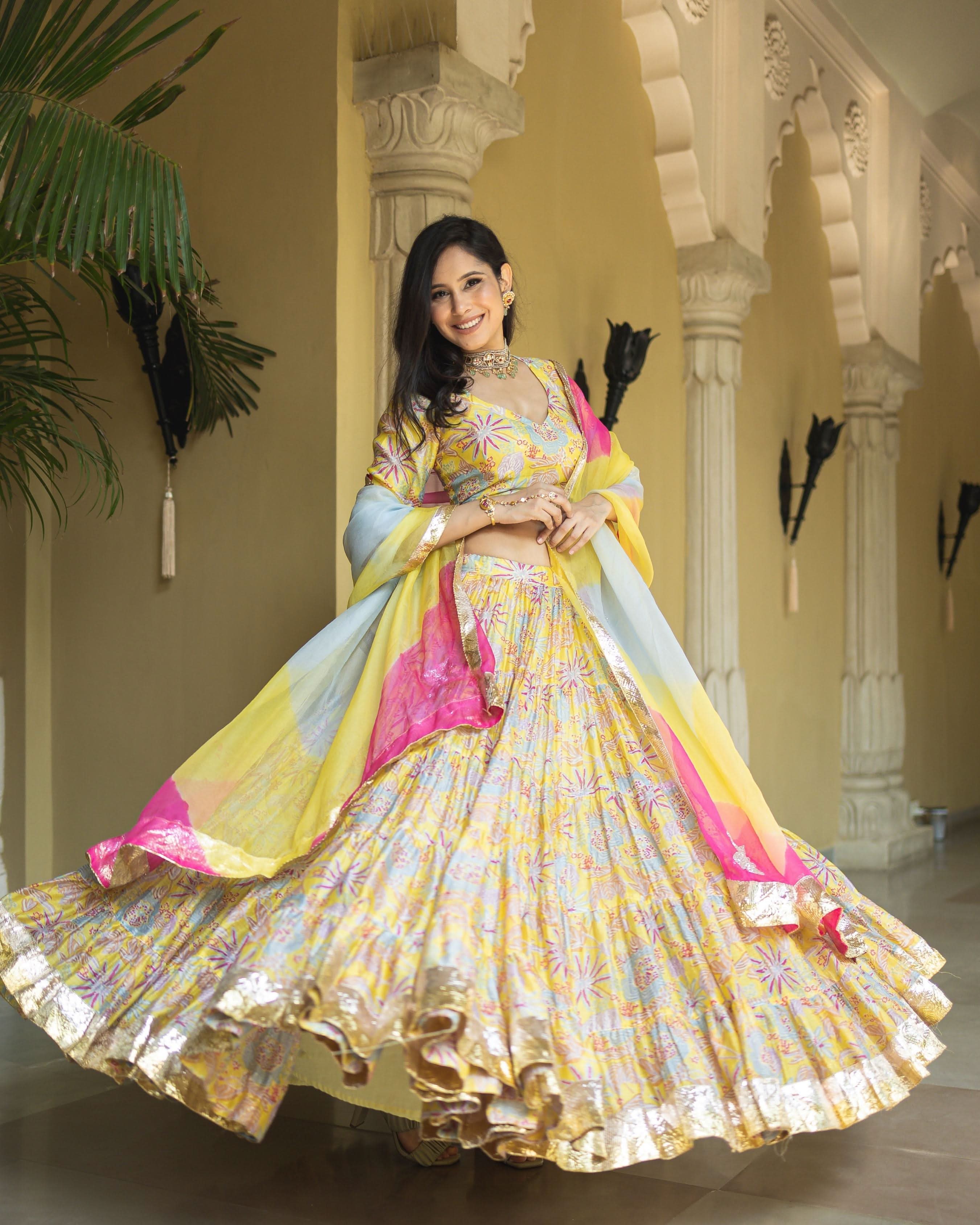 Chandni Chanderi Lehenga Set - Image 3