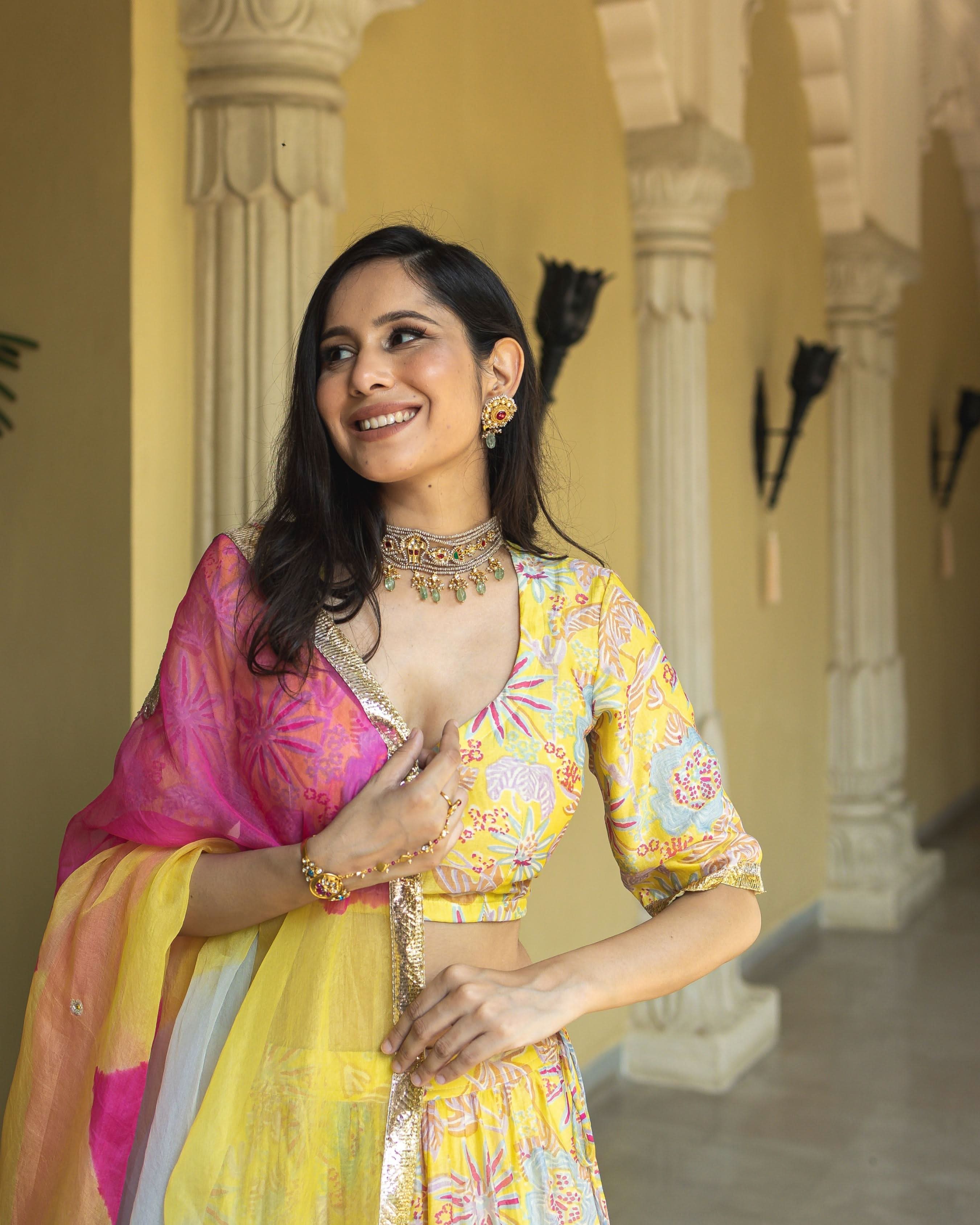 Chandni Chanderi Lehenga Set - Image 5