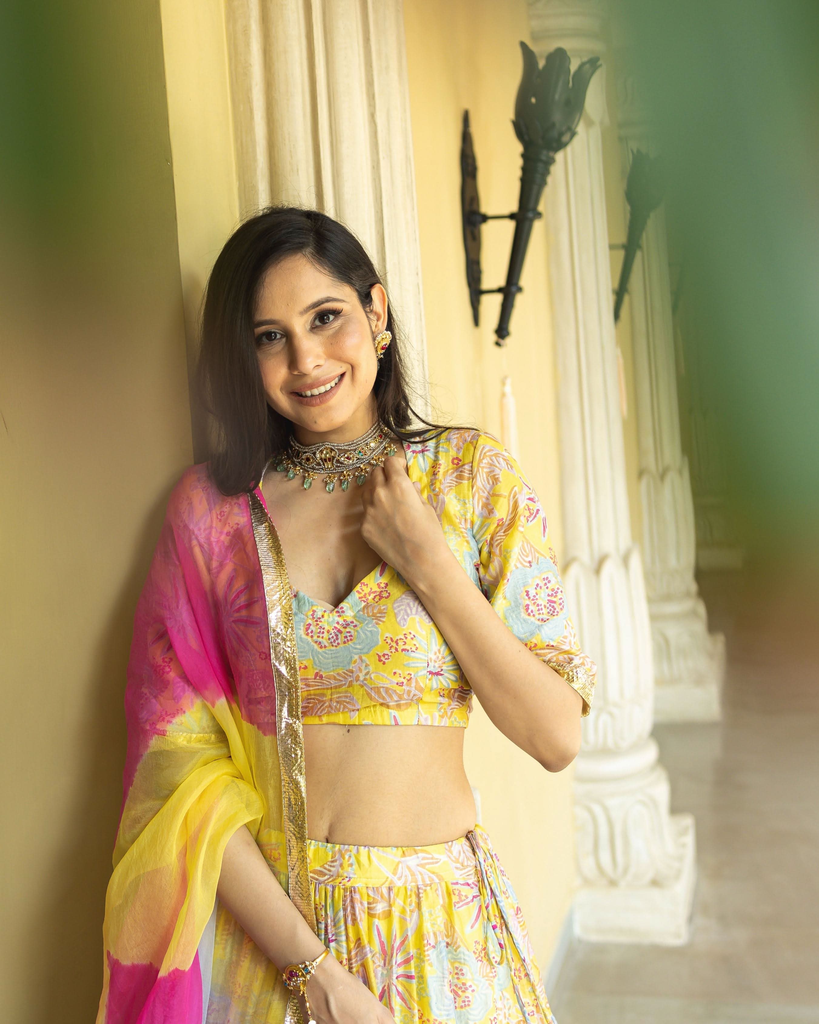Chandni Chanderi Lehenga Set - Image 6
