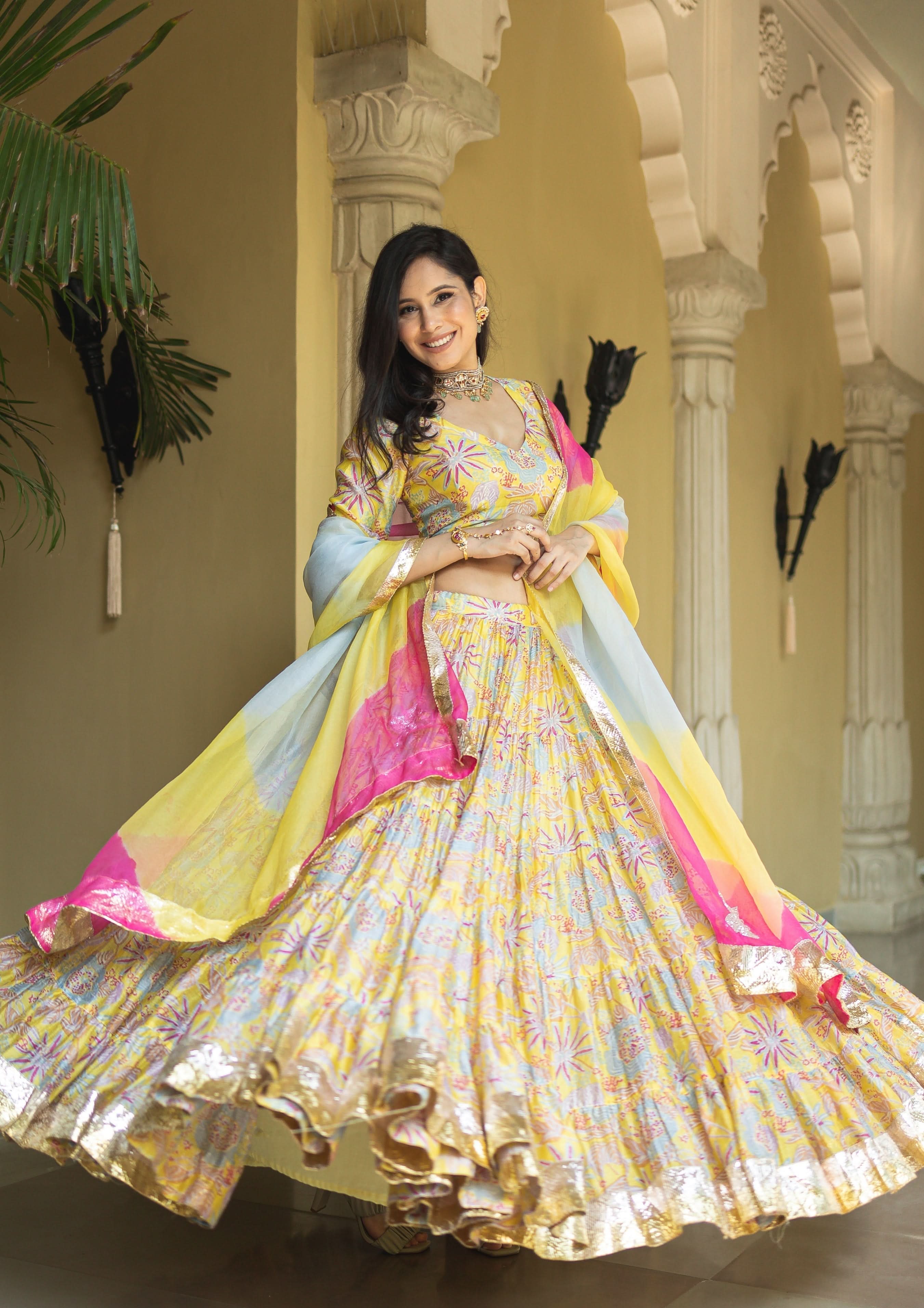 Chandni Chanderi Lehenga Set - Image 9