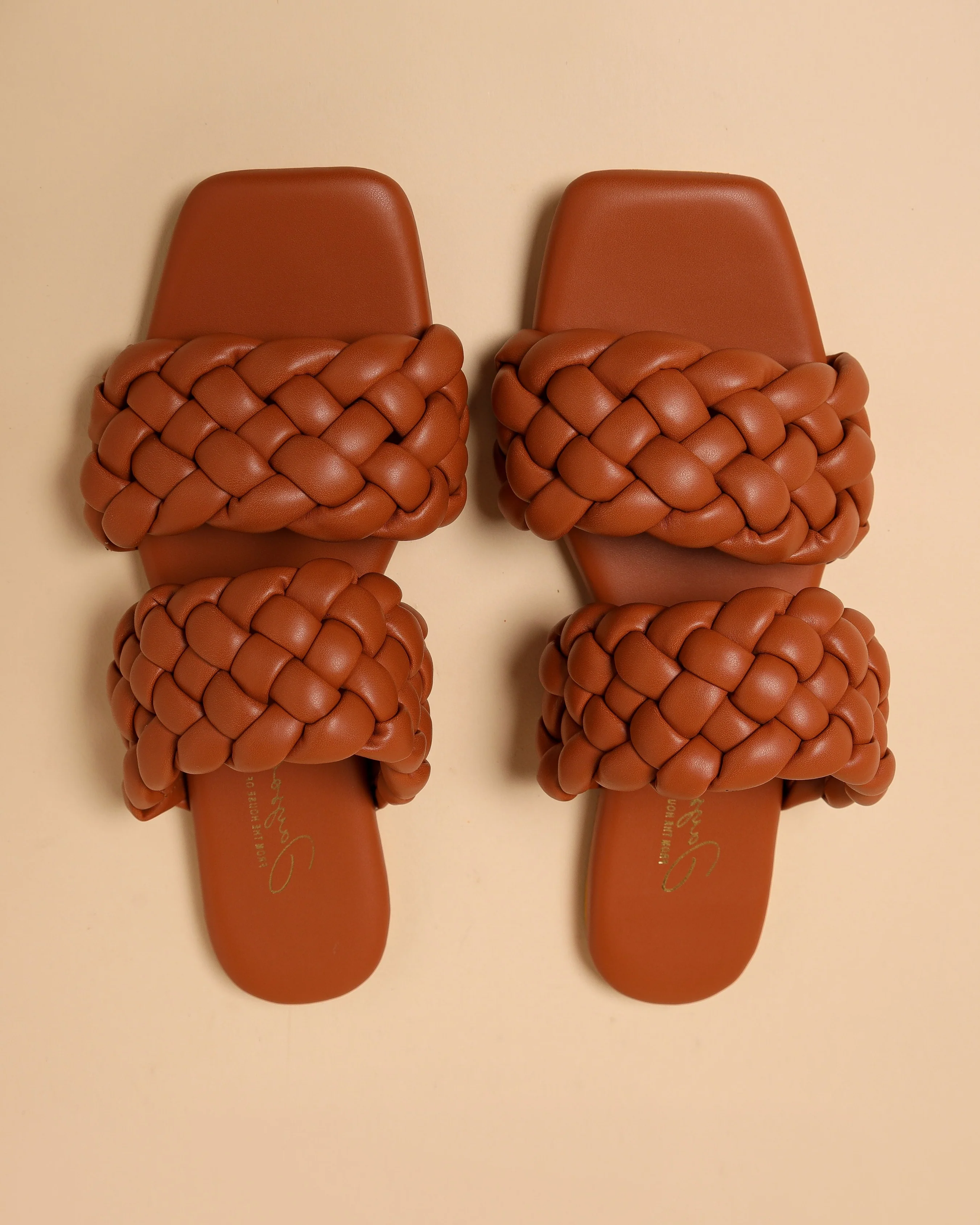 Chocolate Island Braided Flats - Image 6