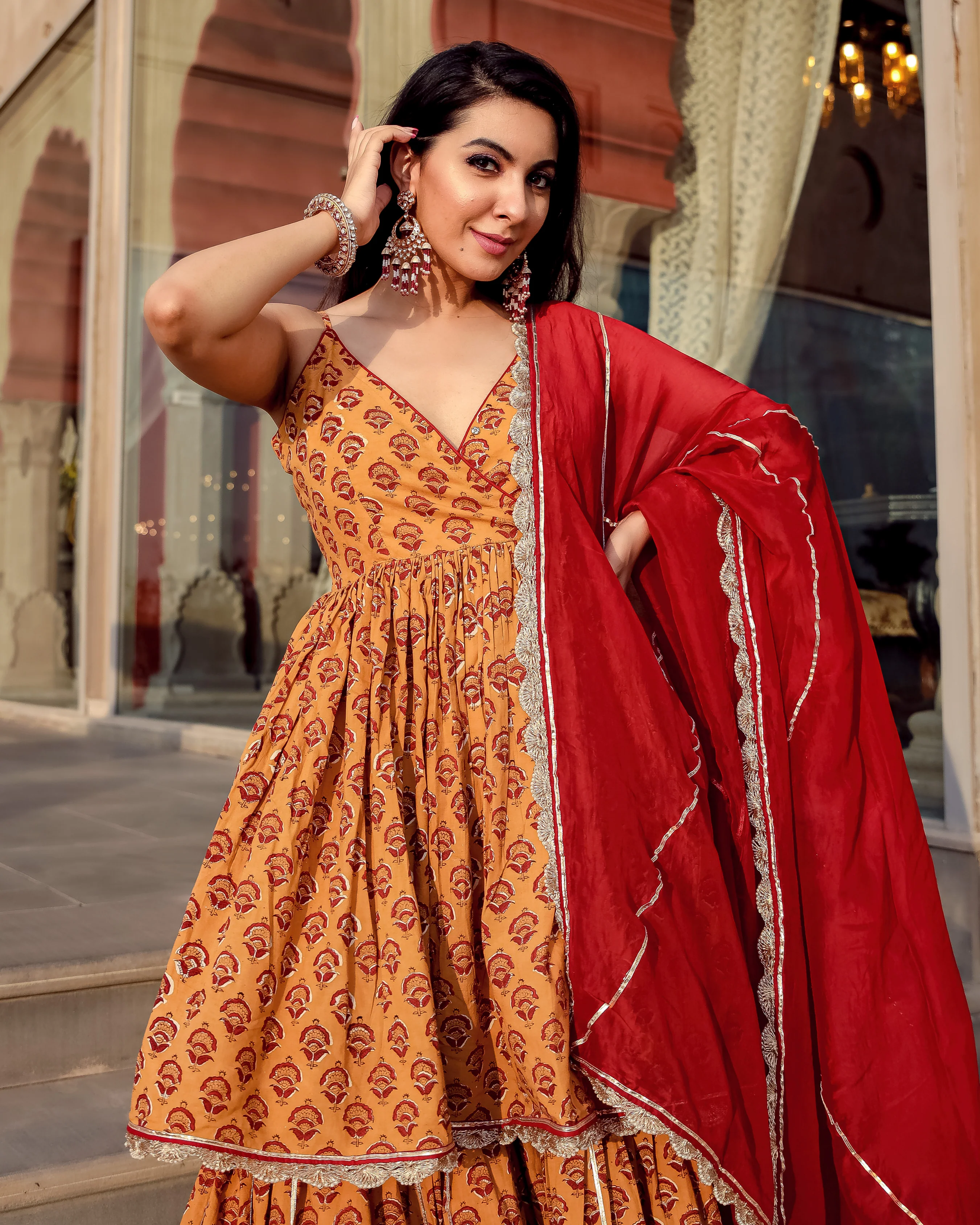 Coco Love Handblock Gota Sharara Set - Image 6