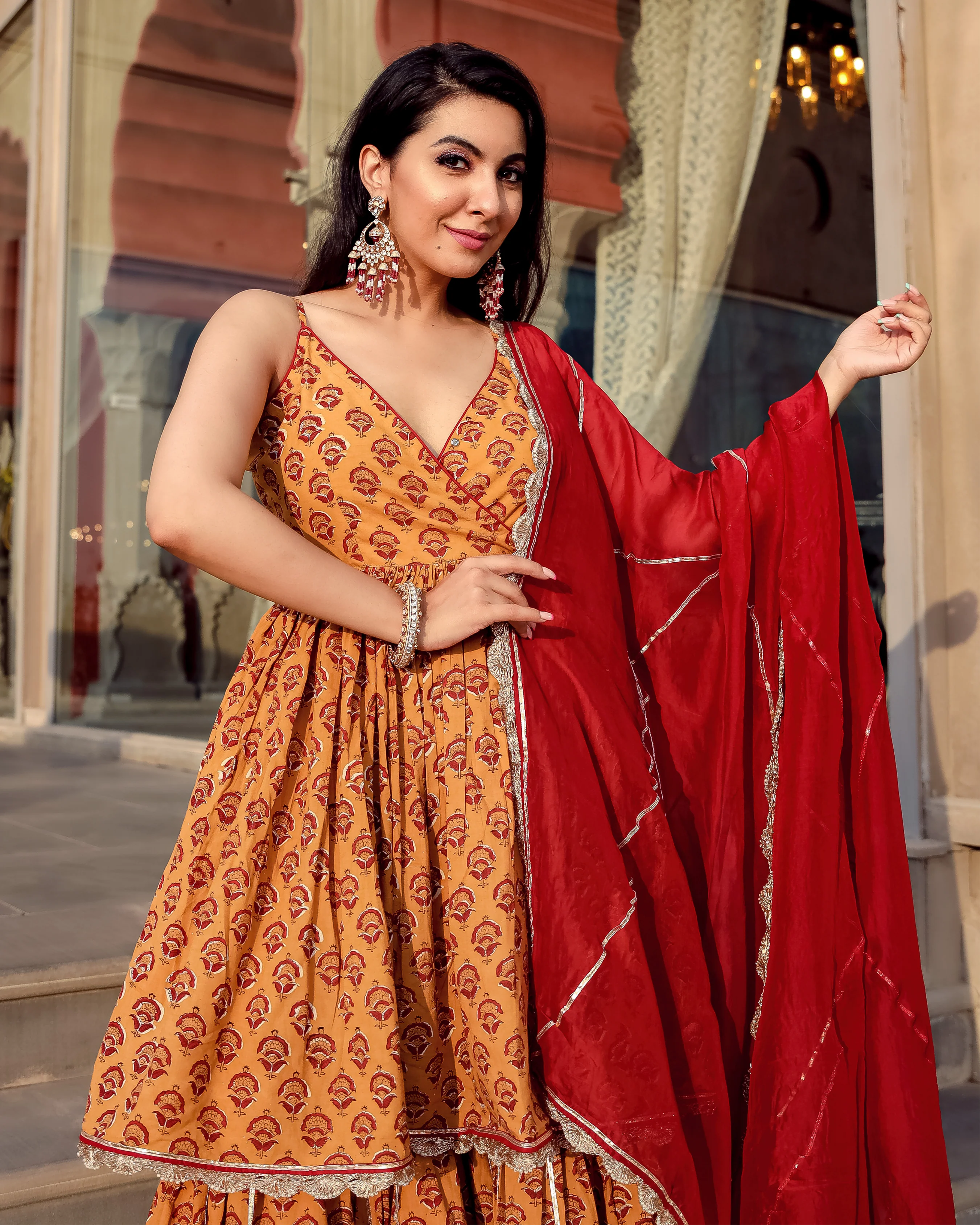 Coco Love Handblock Gota Sharara Set - Image 7