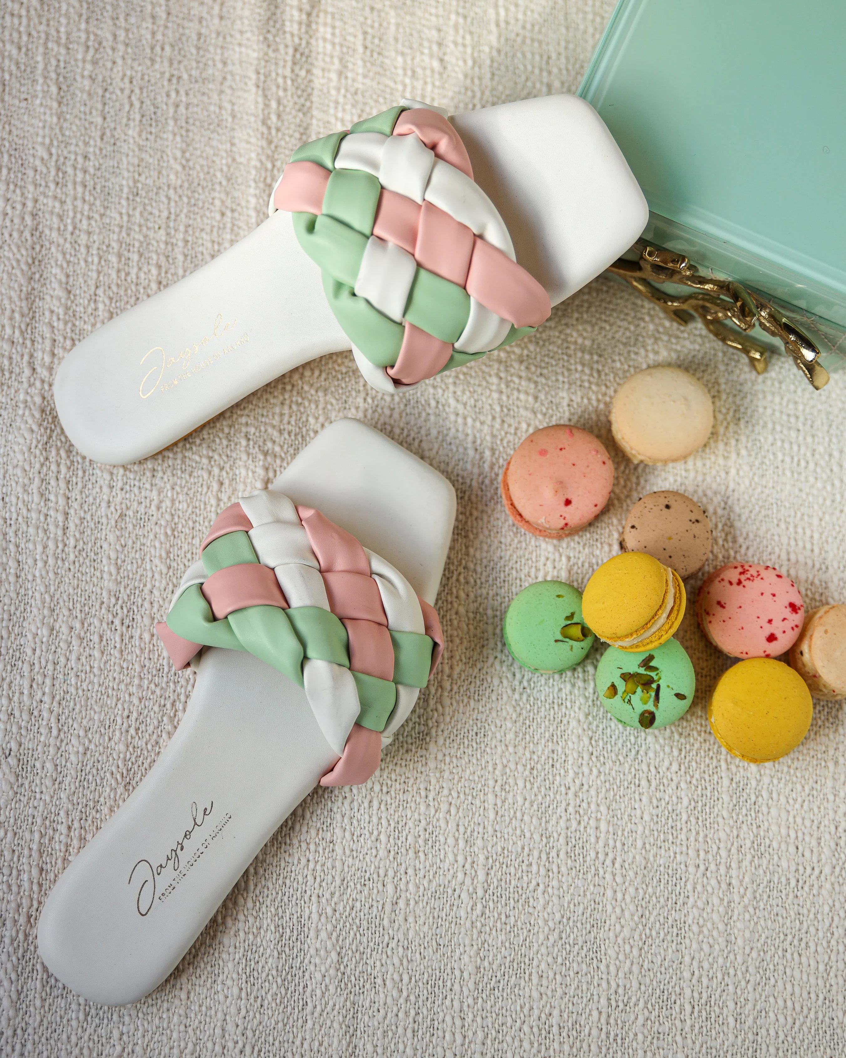 Colourful Mystery Braided Slides - Image 9