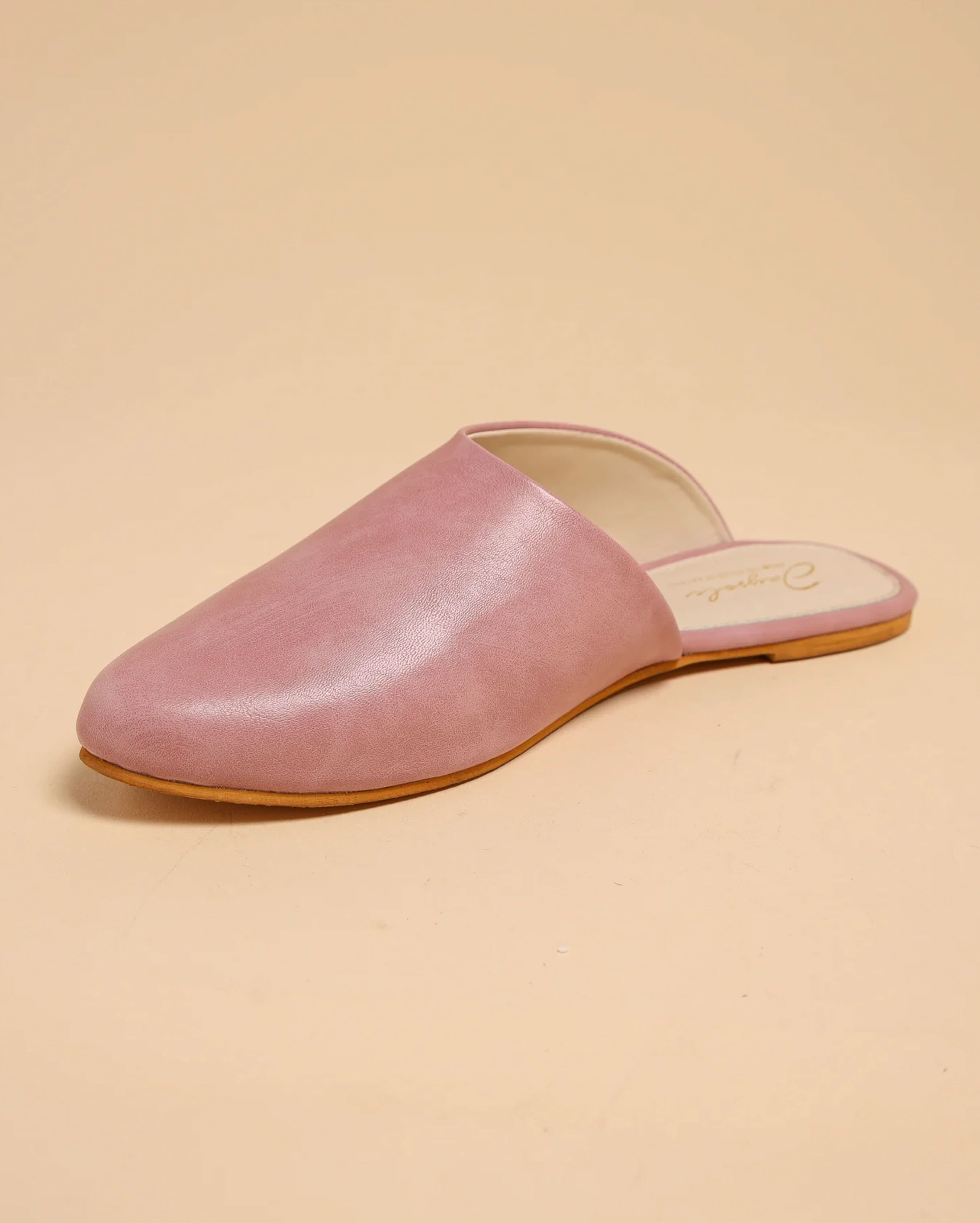 Cradle Pink Leather Mules - Image 6