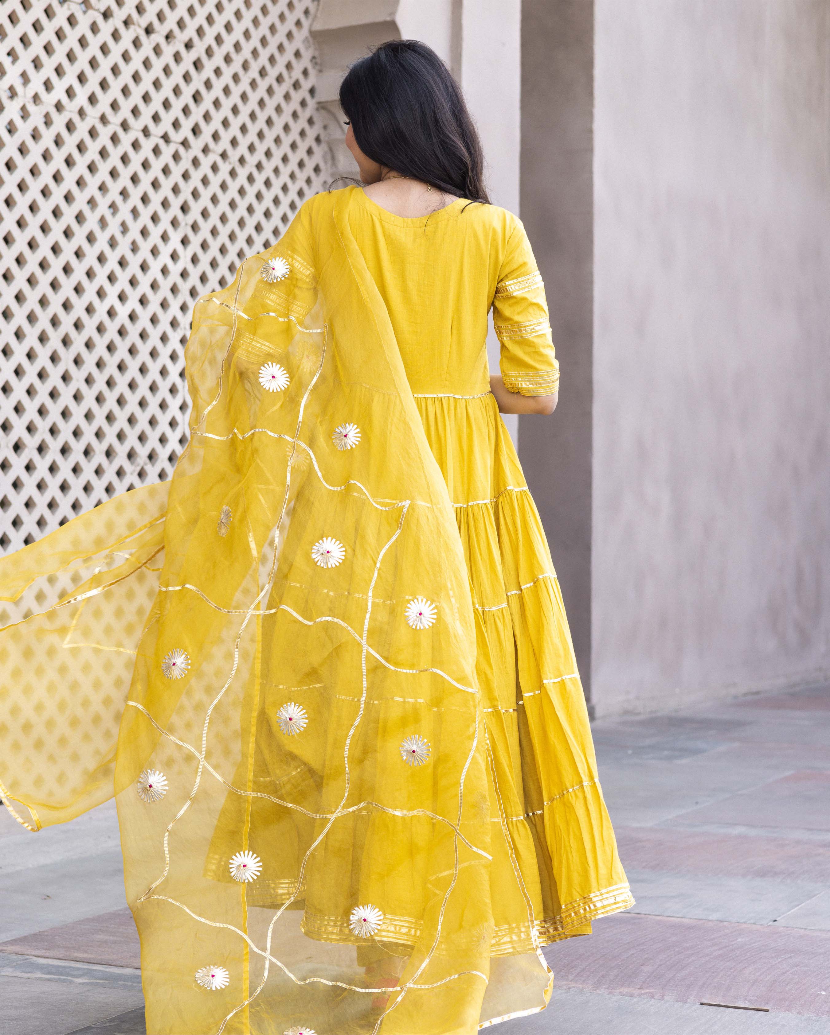 Dahabi Gotapatti Cotton Suit Set - Image 8