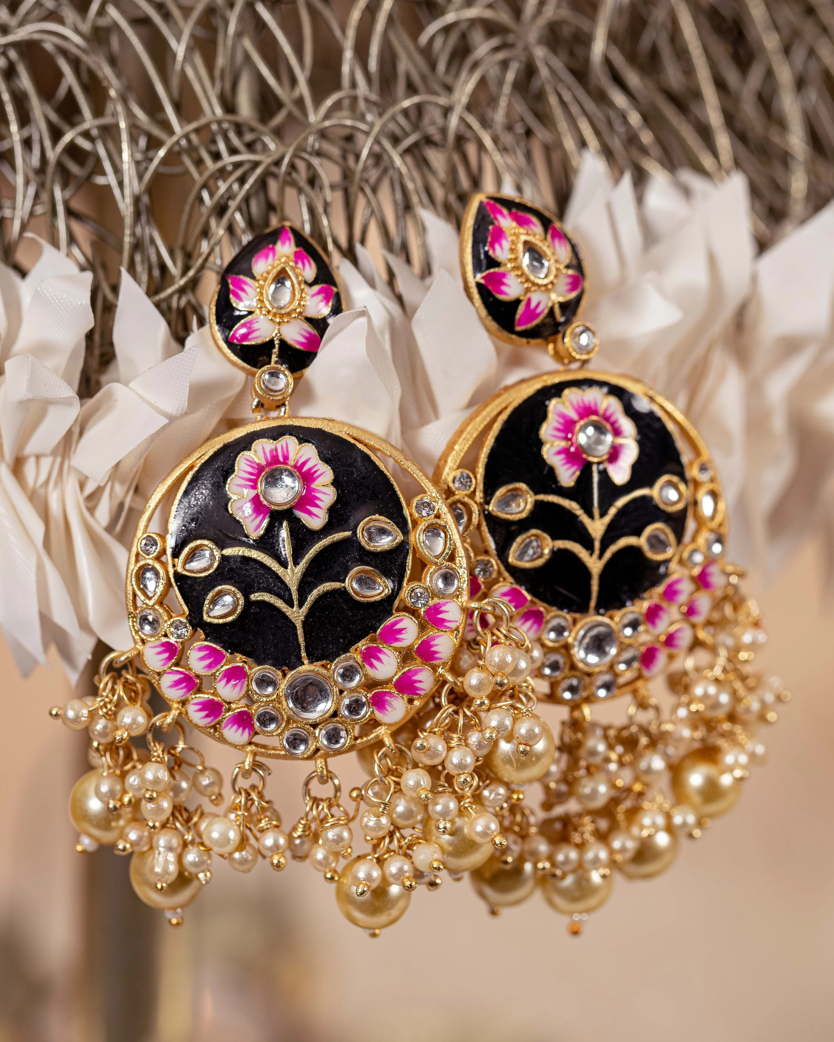 Deep Roots Handcrafted Brass Earrings