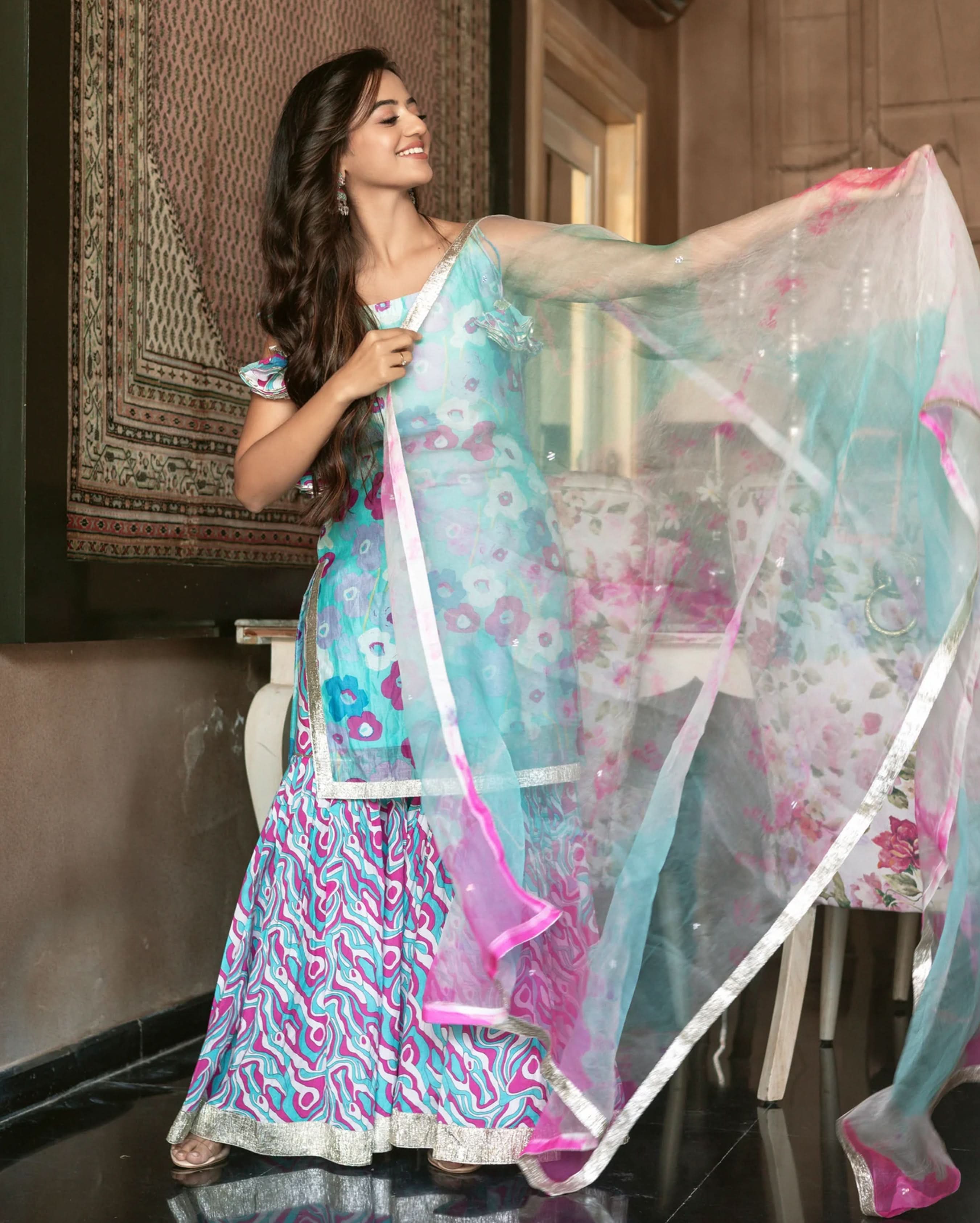 Dizi Chanderi Sharara Set - Image 4