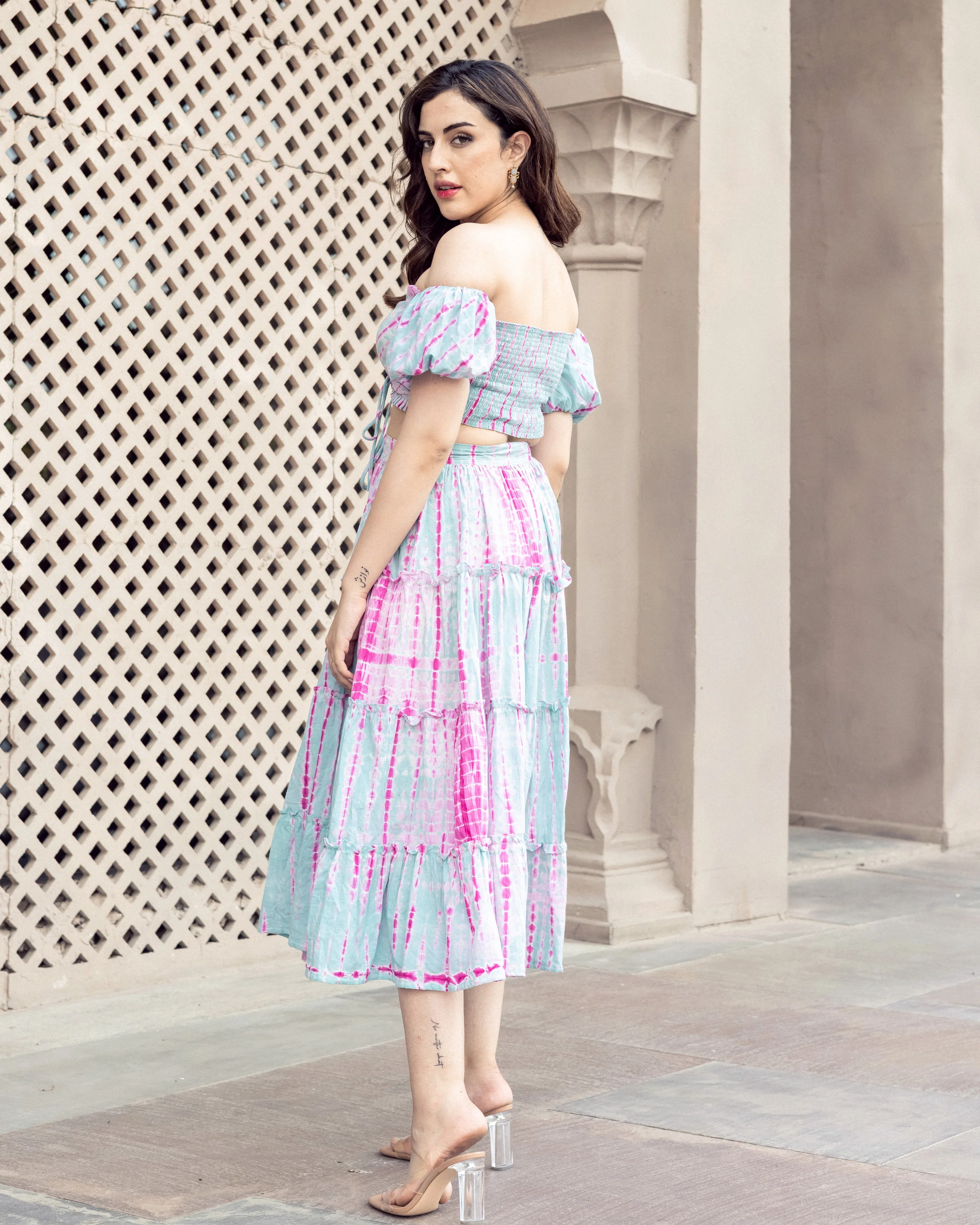 Fagheera Shibori Cotton Coord Set - Image 5