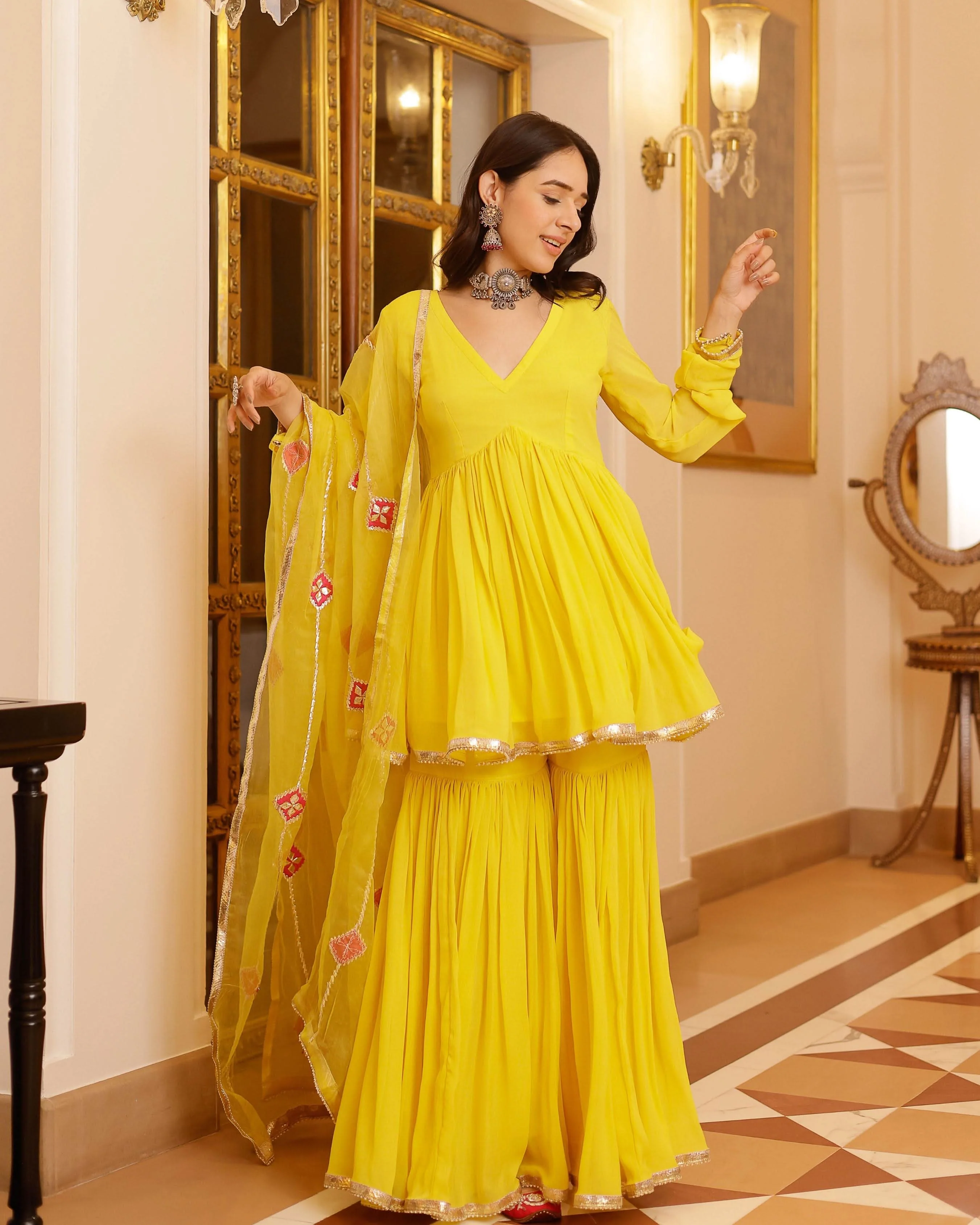 Falak Gotapatti Georgette Suit Set - Image 5