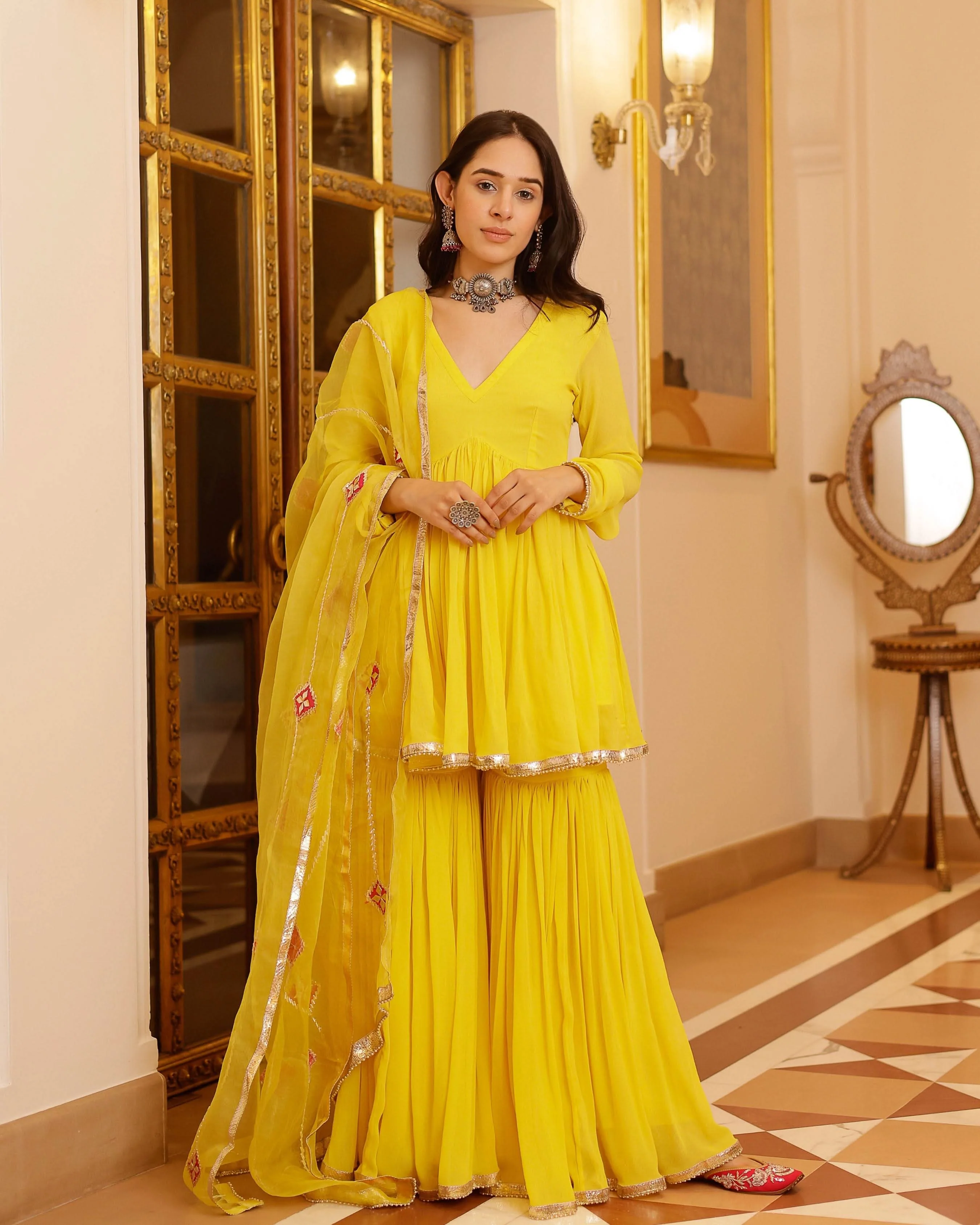 Falak Gotapatti Georgette Suit Set - Image 7