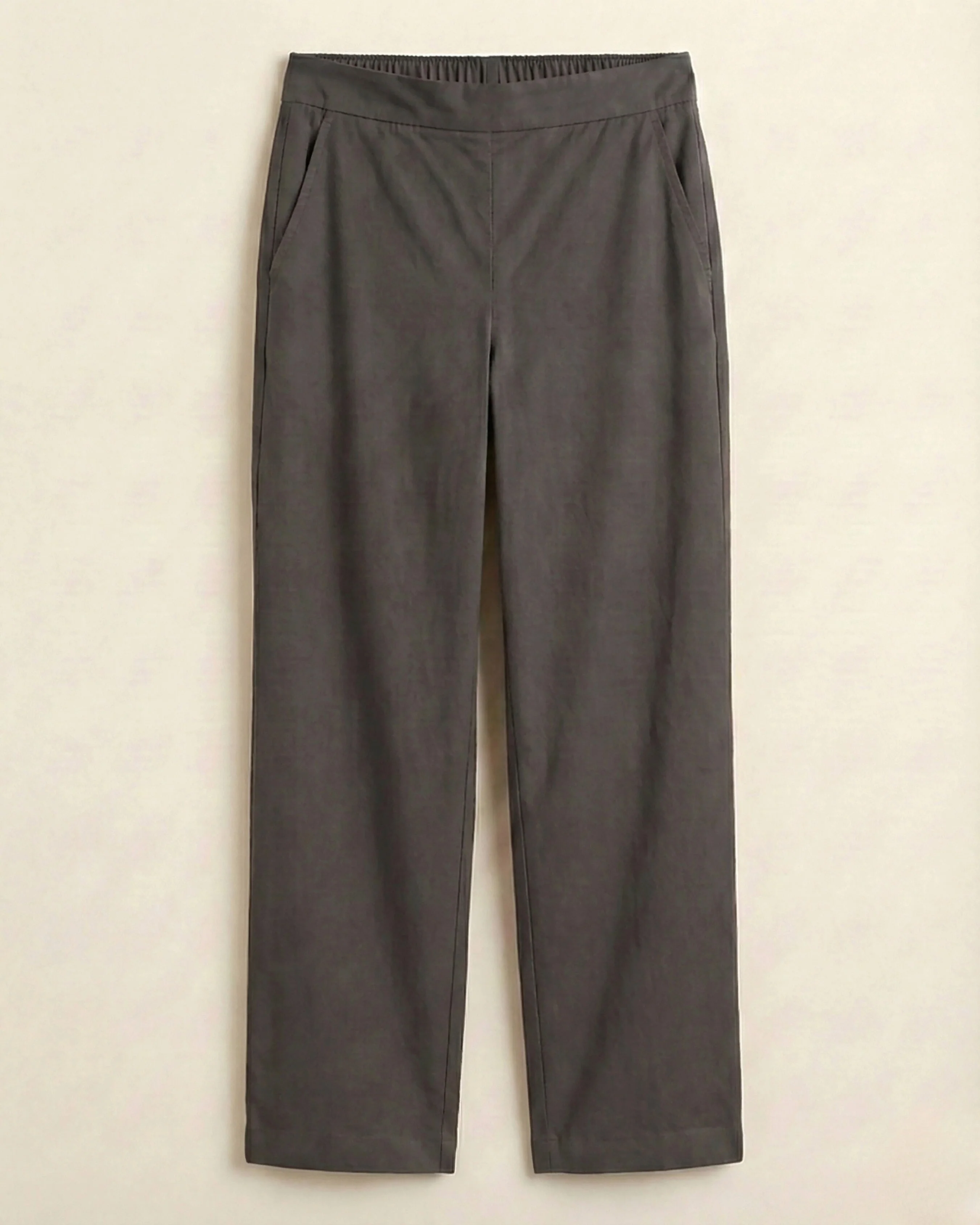 Fiza Dark Gray Cotton Straight Pants - Image 3