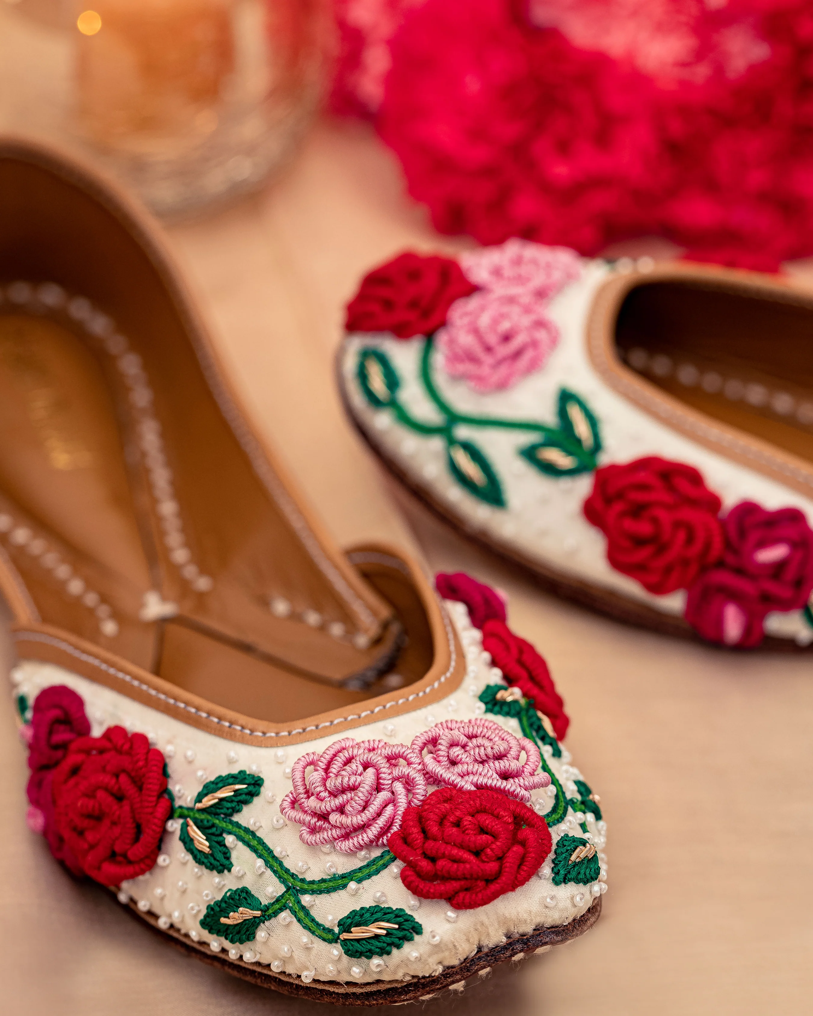Floral Pop Handcrafted Jutti - Image 5