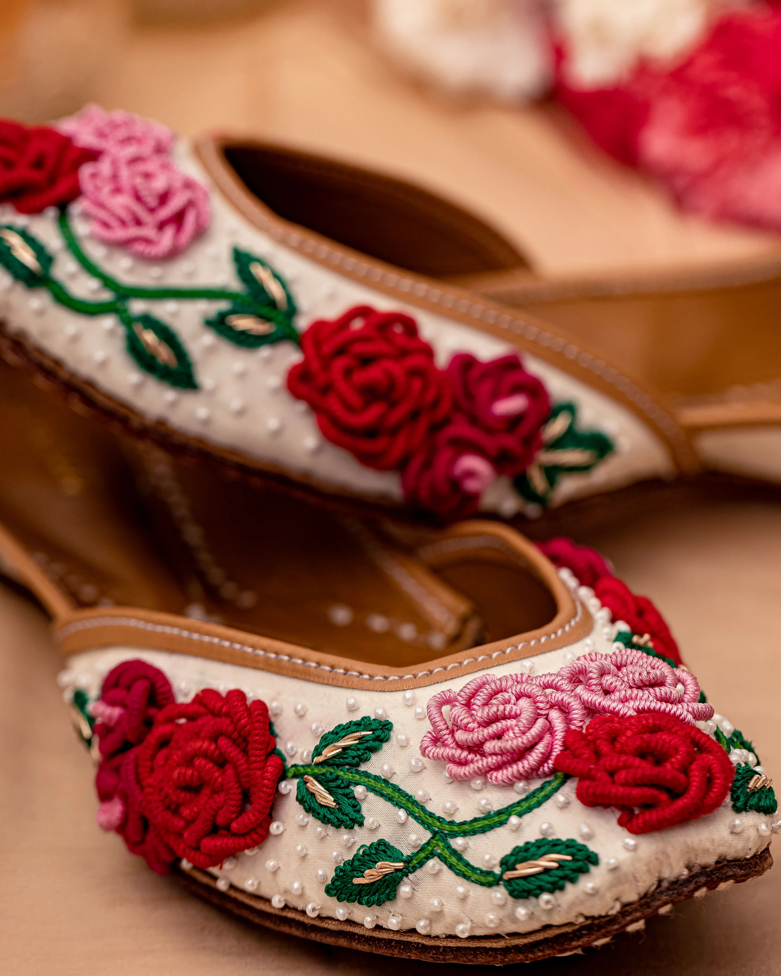Floral Pop Handcrafted Jutti - Image 8