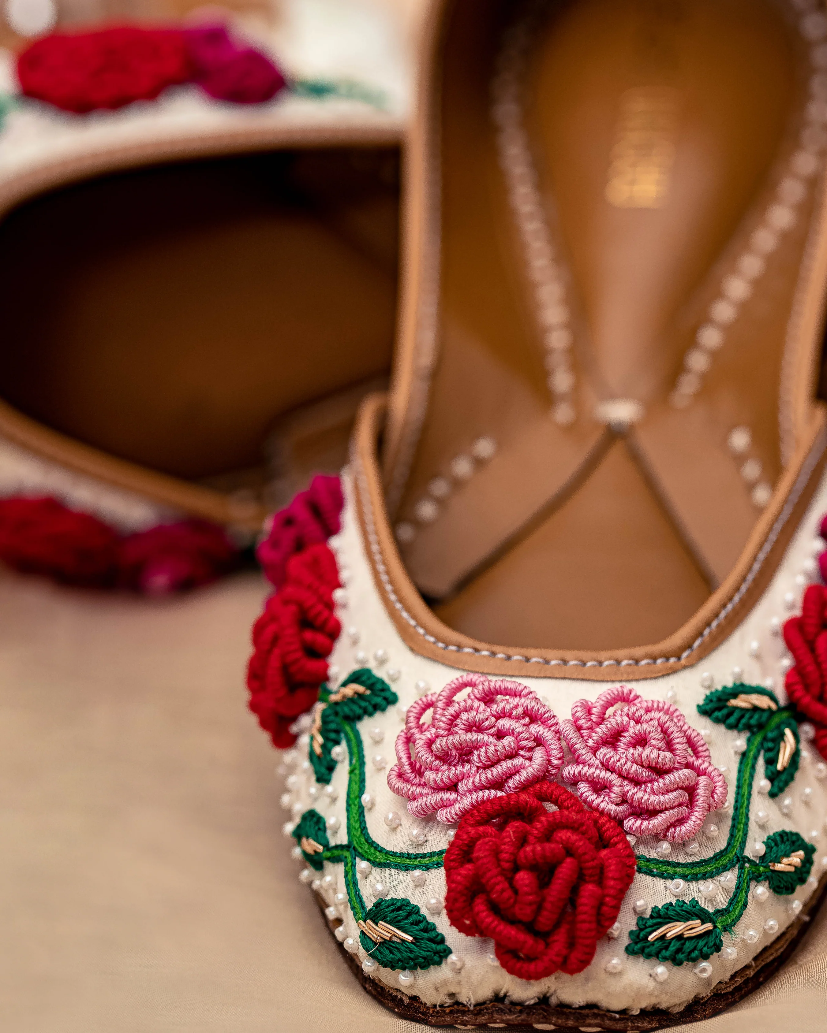 Floral Pop Handcrafted Jutti - Image 9